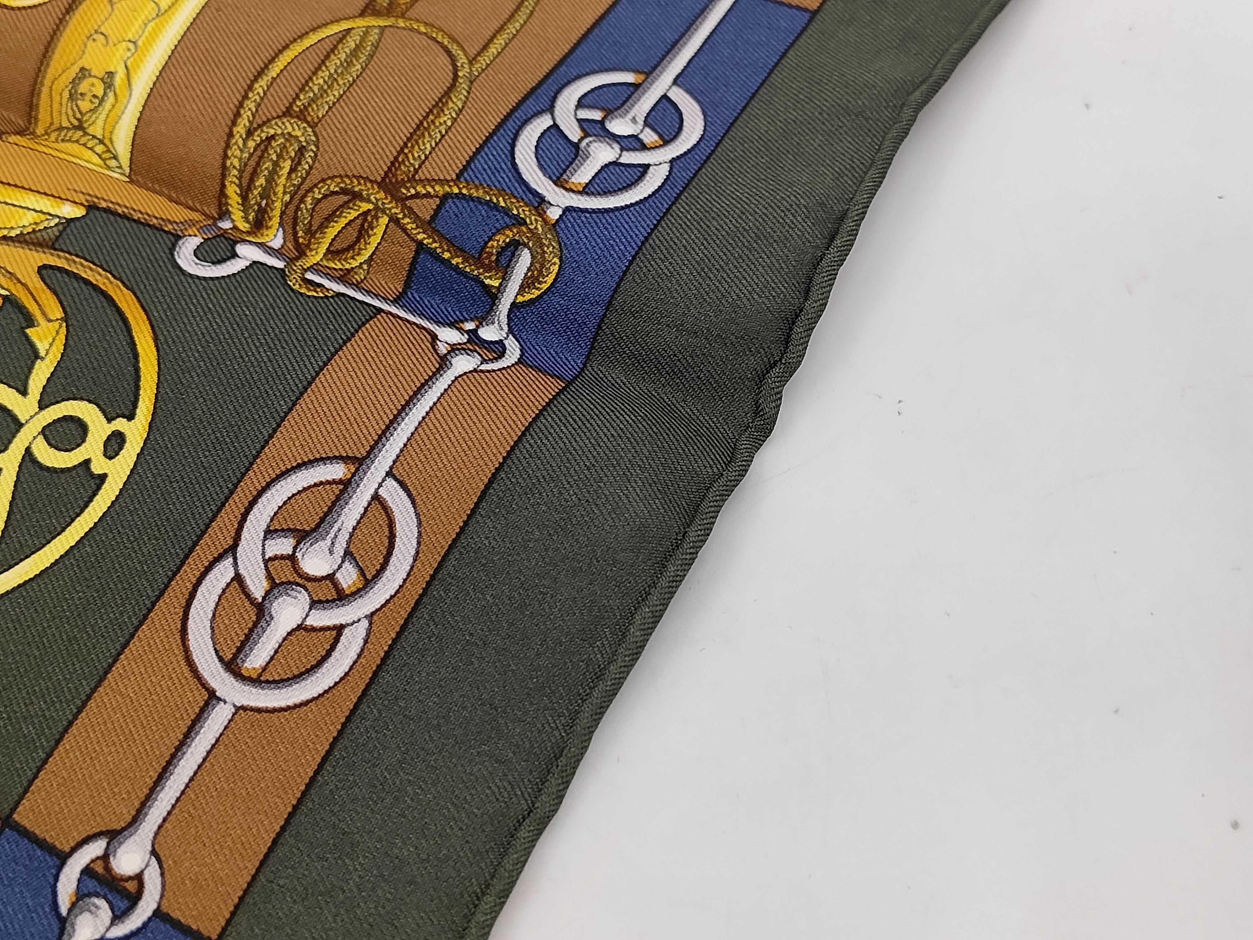 Hermes Cliquetis Silk Pocket Square Scarf