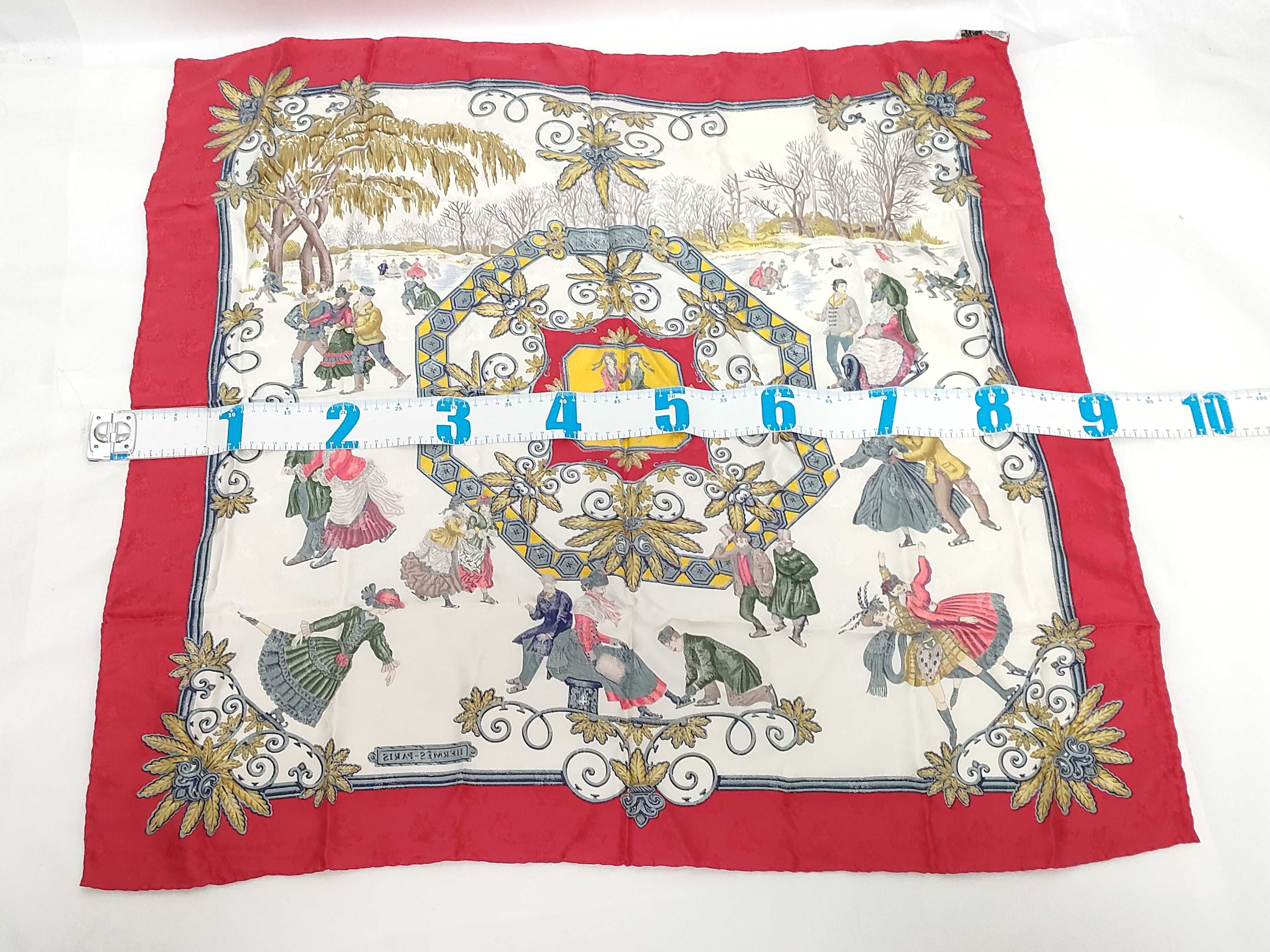 Hermes Joies d'Hiver Silk Jacquard Scarf