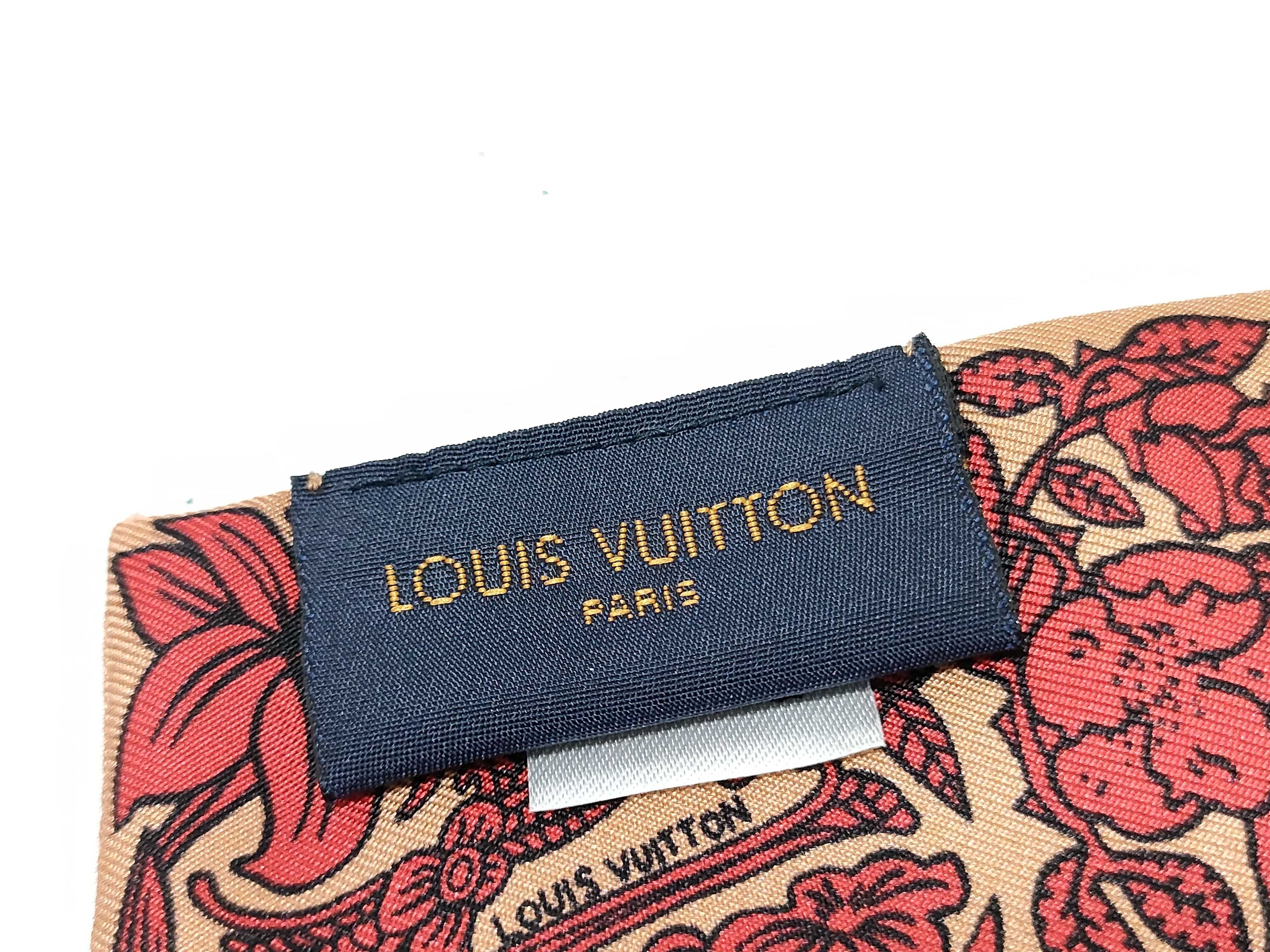 Louis Vuitton Heritage Trunks and Bags Silk Bandeau Scarf with Box