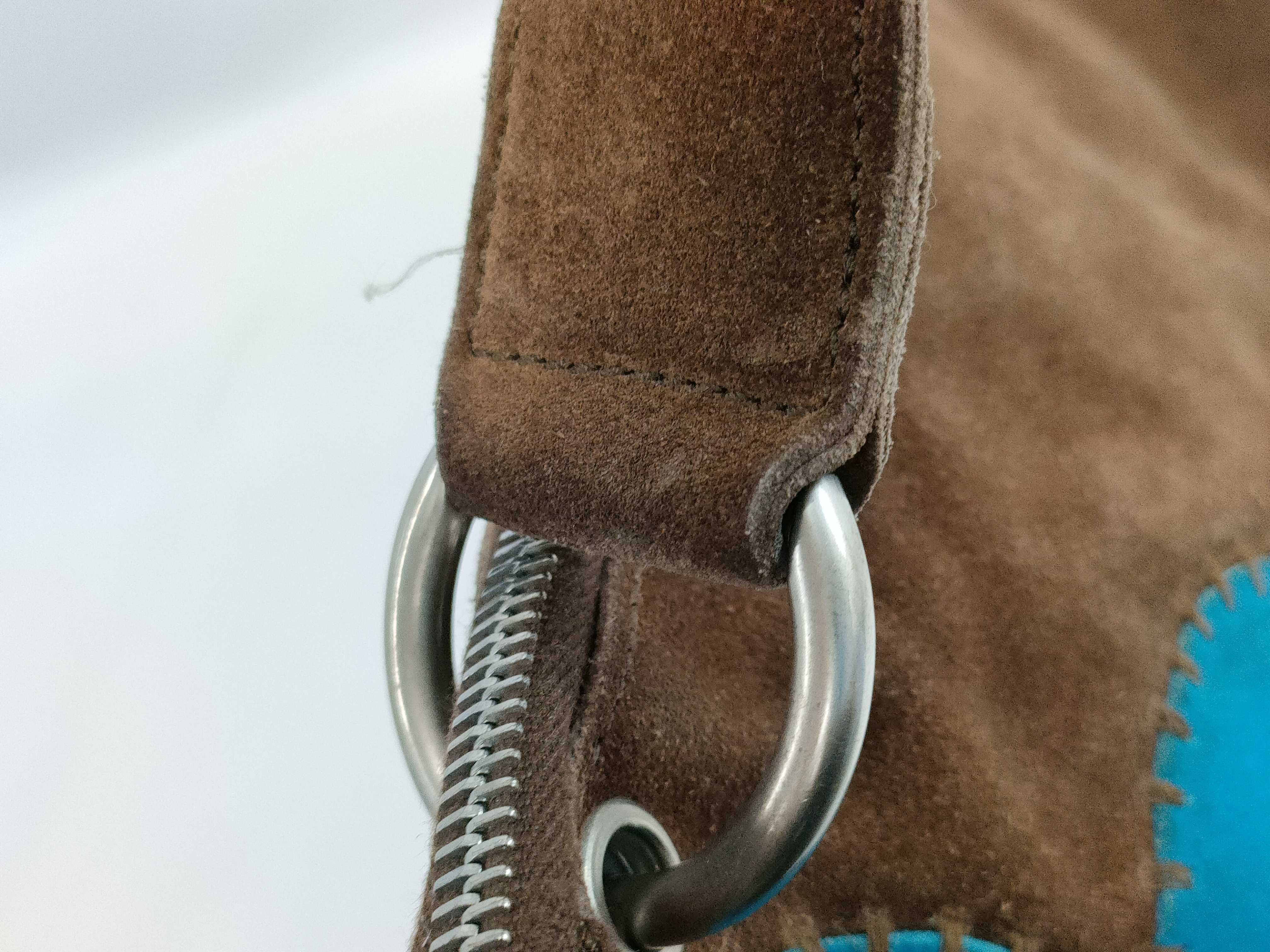 Celine Suede Flower Applique Shoulder Bag