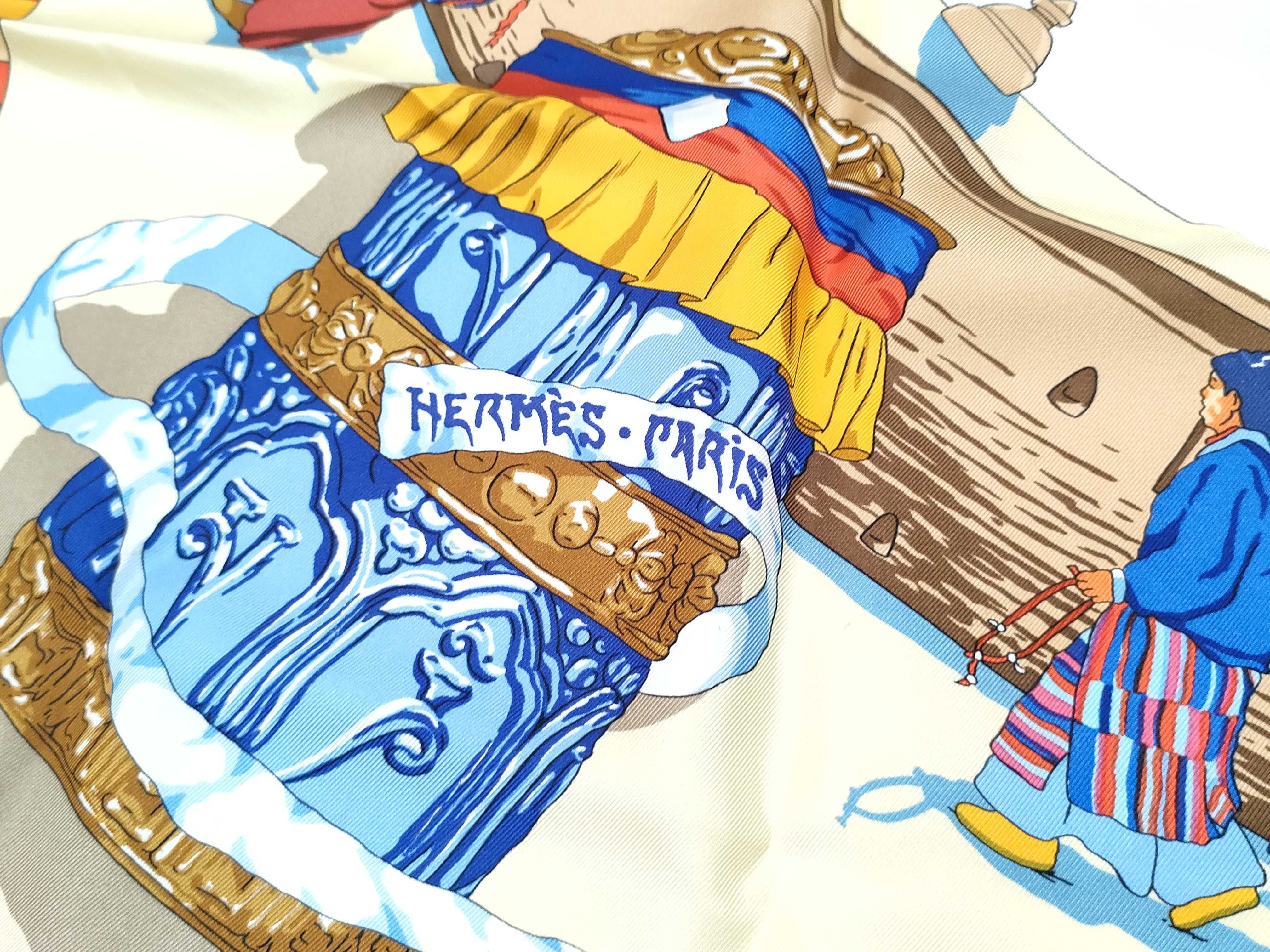Hermes Silk Scarf Prieres au Vent by Dimitri Rybaltchenko