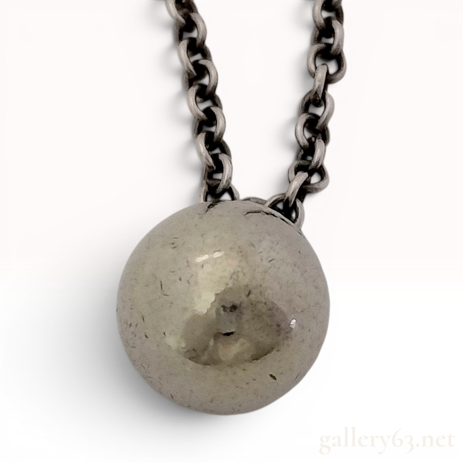 Tiffany & Co. Sterling Silver Ball Pendant Necklace