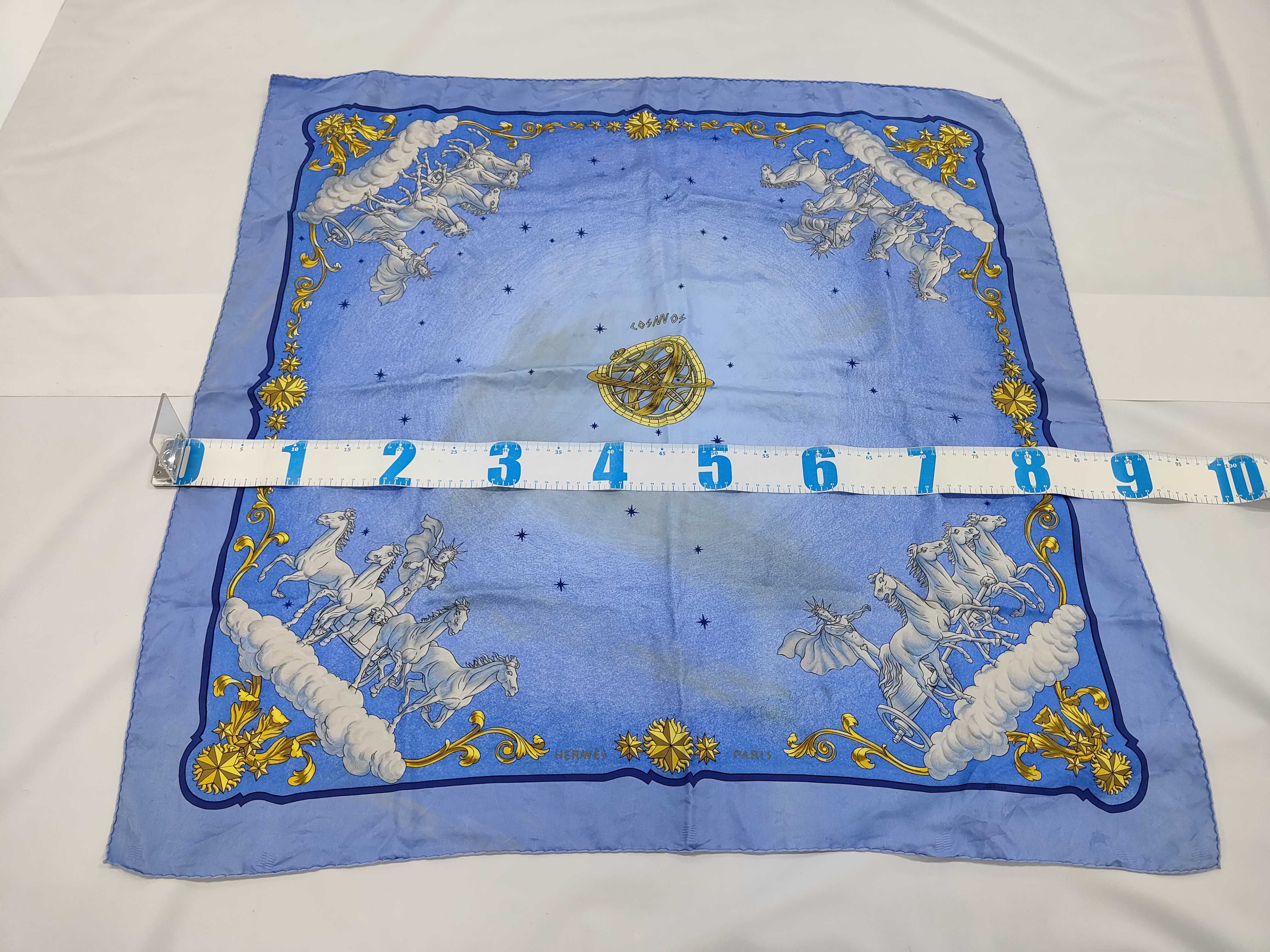 Hermes Cosmos Jacquard Silk Scarf by Philippe Ledoux
