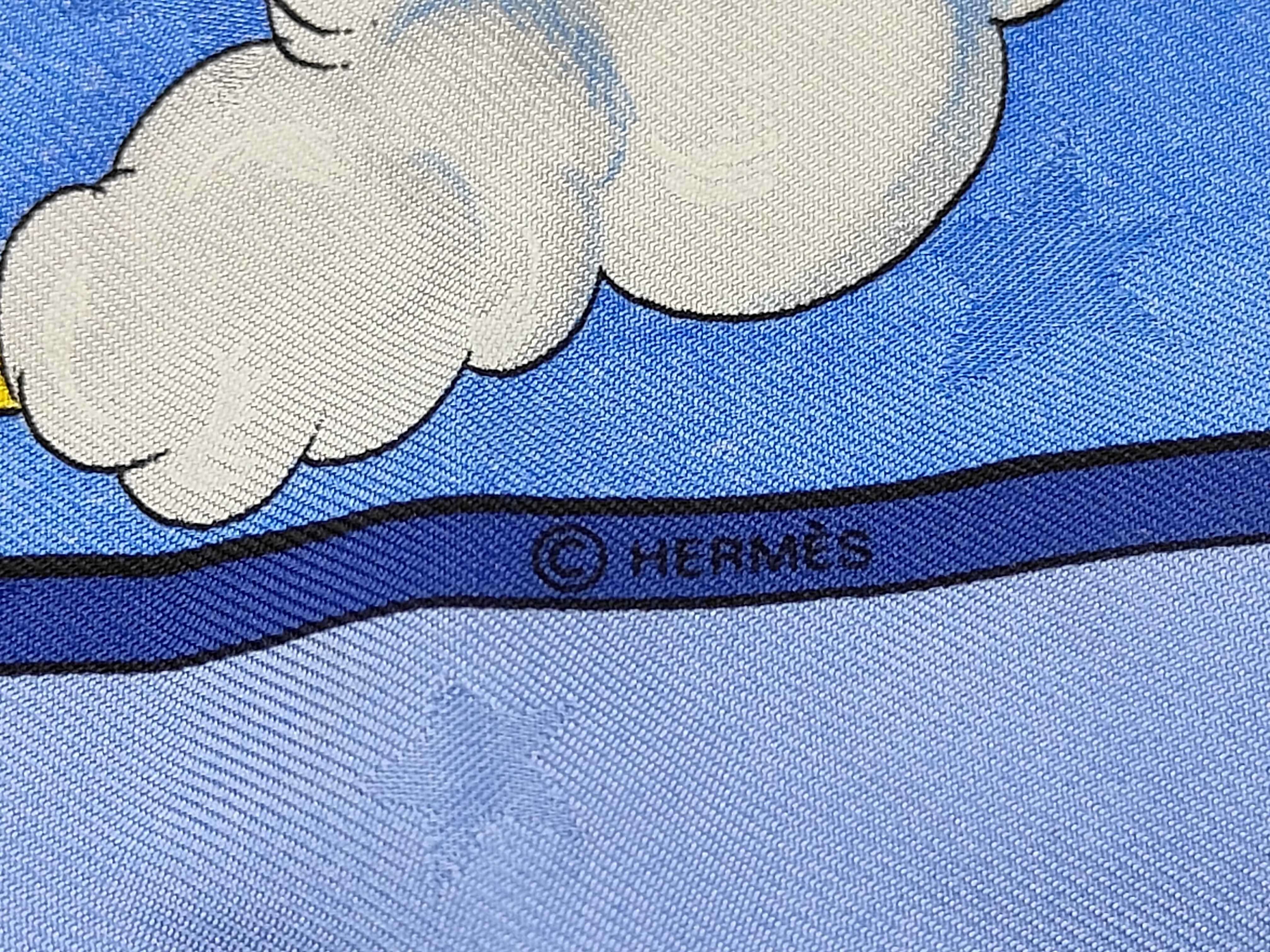 Hermes Cosmos Jacquard Silk Scarf by Philippe Ledoux
