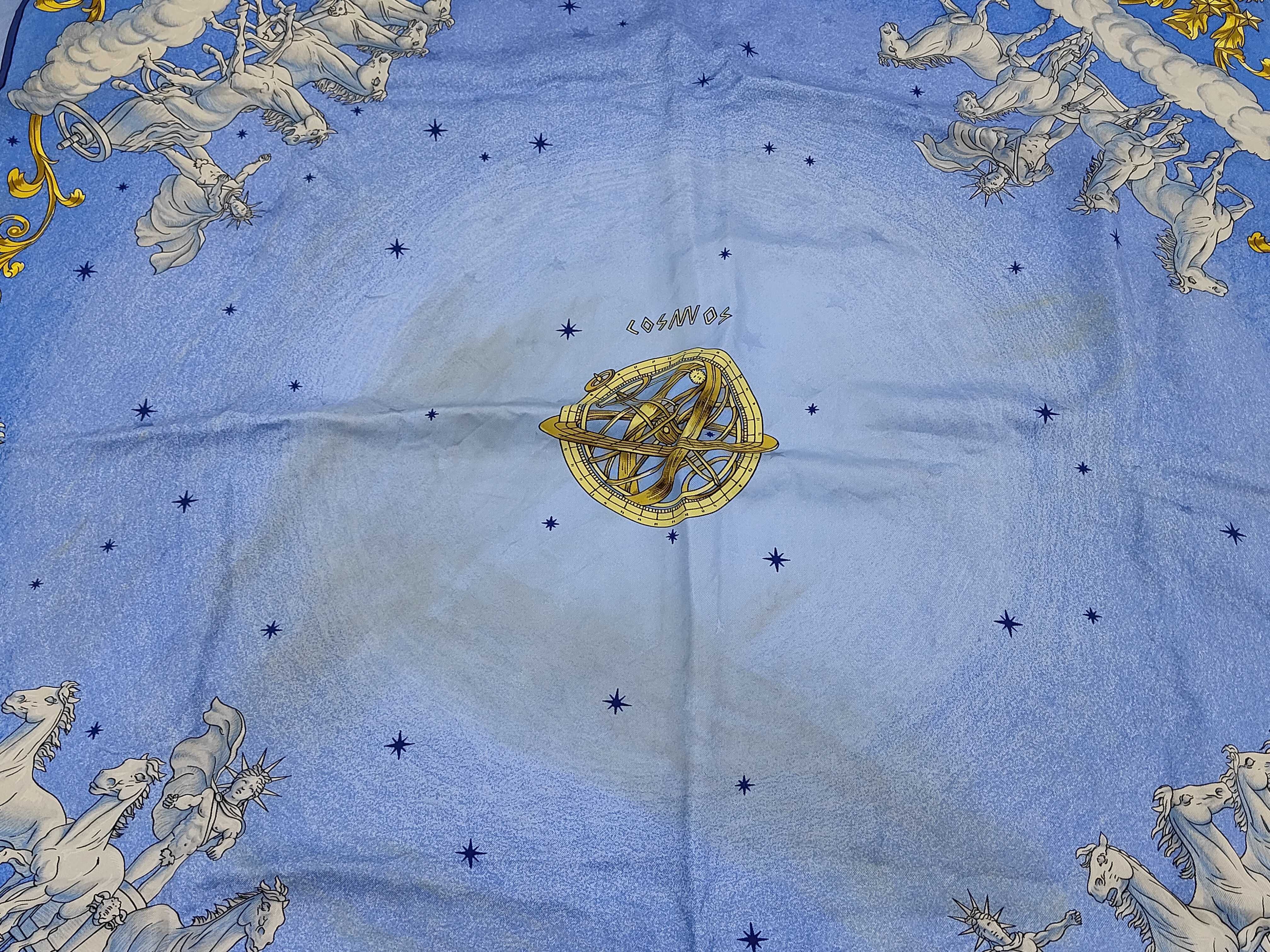 Hermes Cosmos Jacquard Silk Scarf by Philippe Ledoux