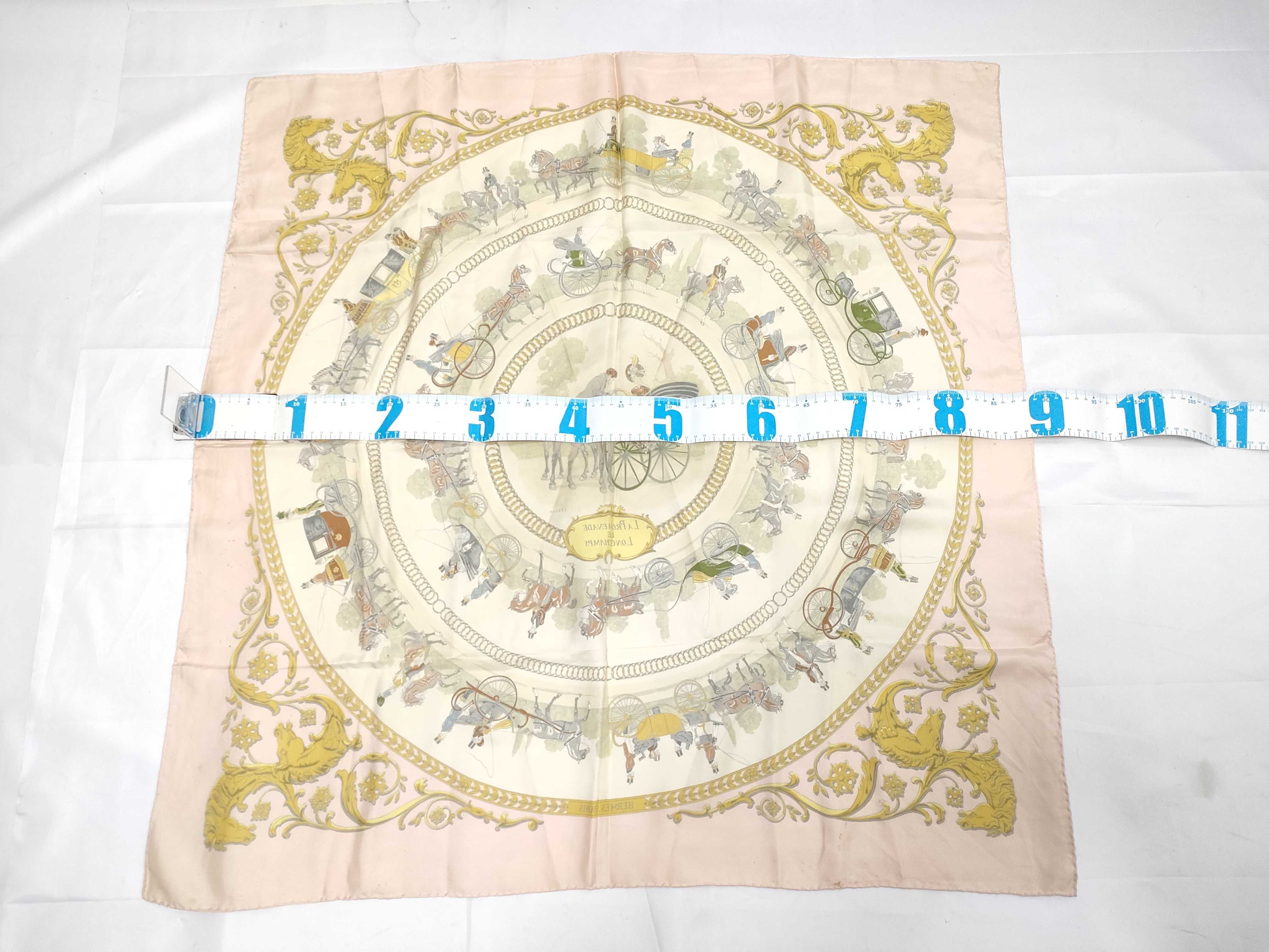 Hermes La Promenade de Longchamps Silk Scarf by Philippe Ledoux