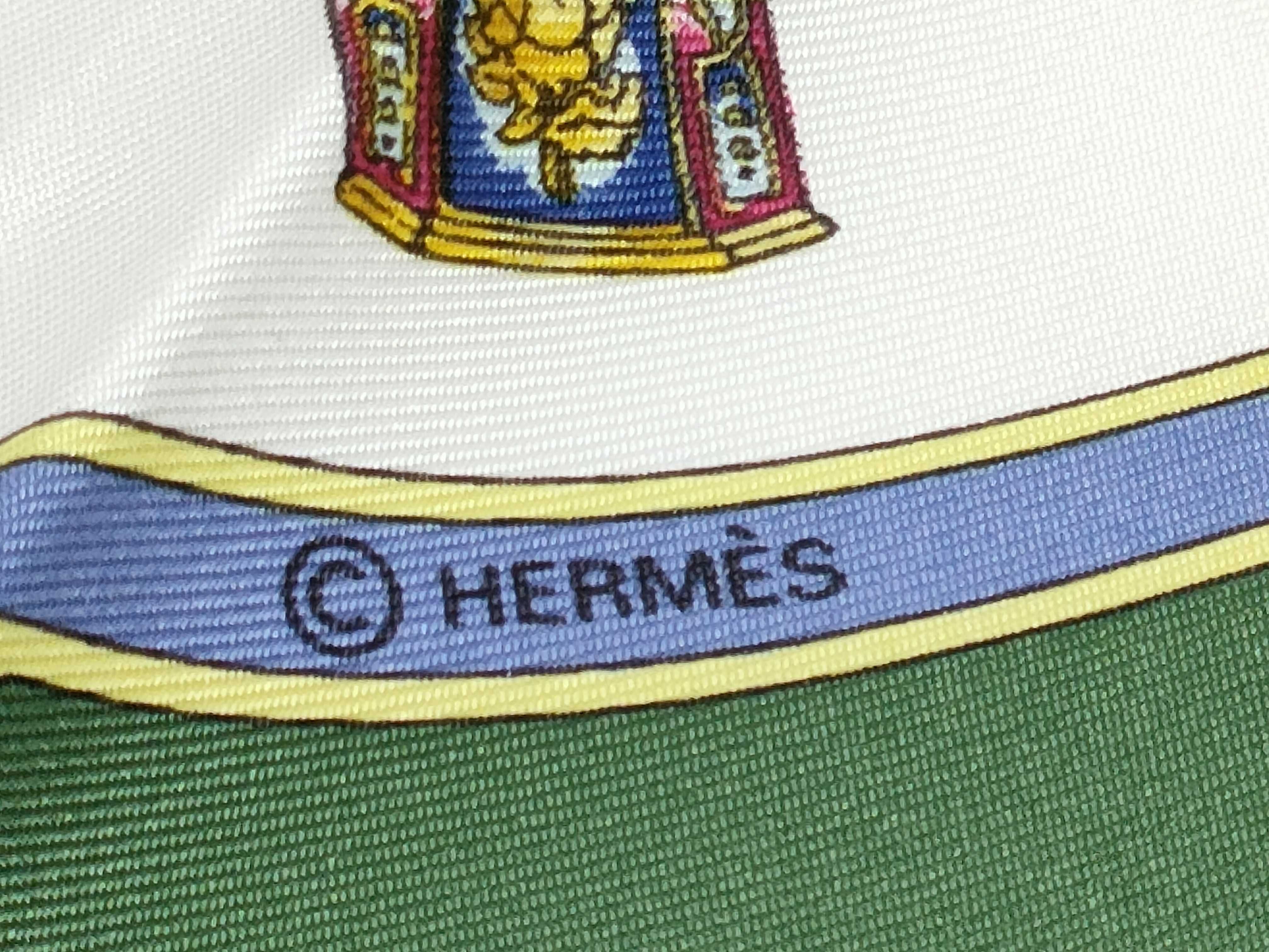 Hermes Qu'importe le Flacon Silk Gavroche Scarf, Circa 1988