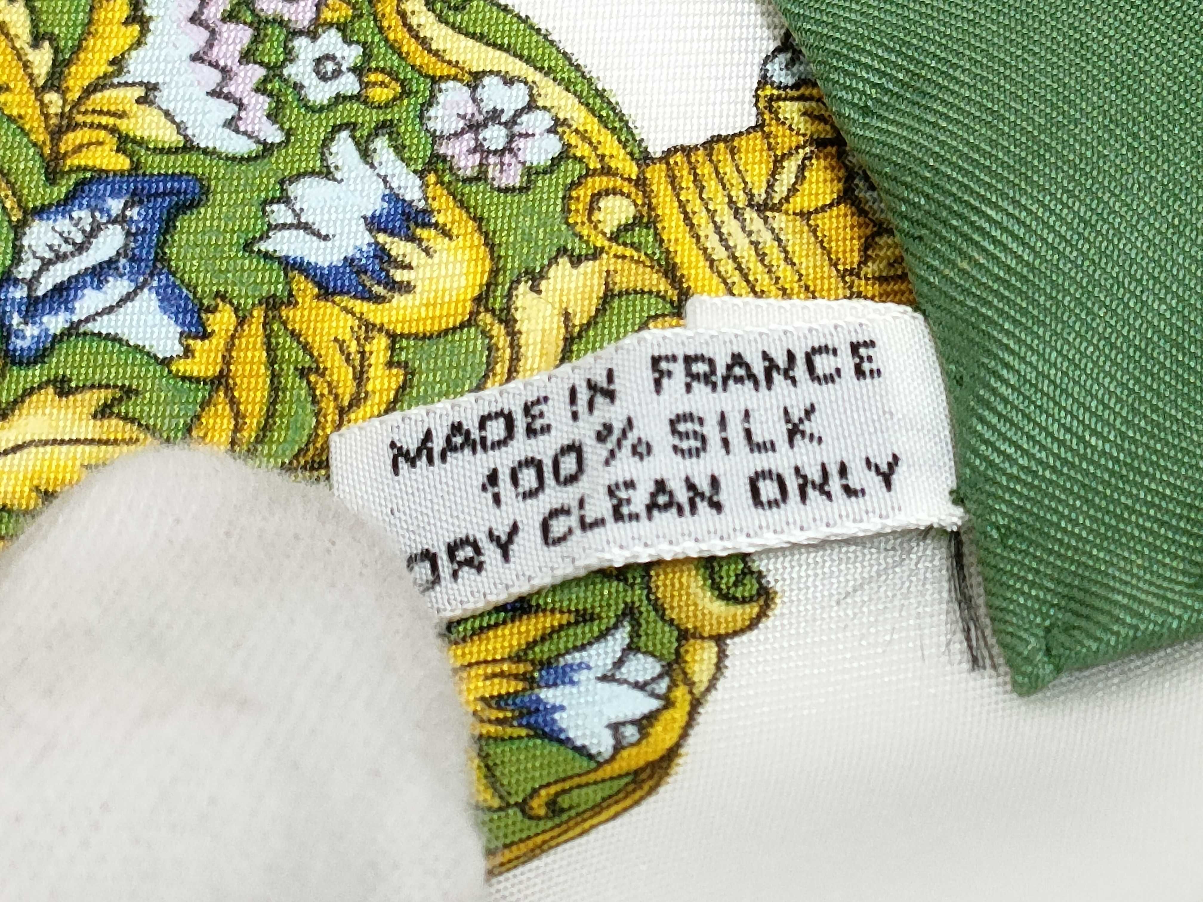 Hermes Qu'importe le Flacon Silk Gavroche Scarf, Circa 1988