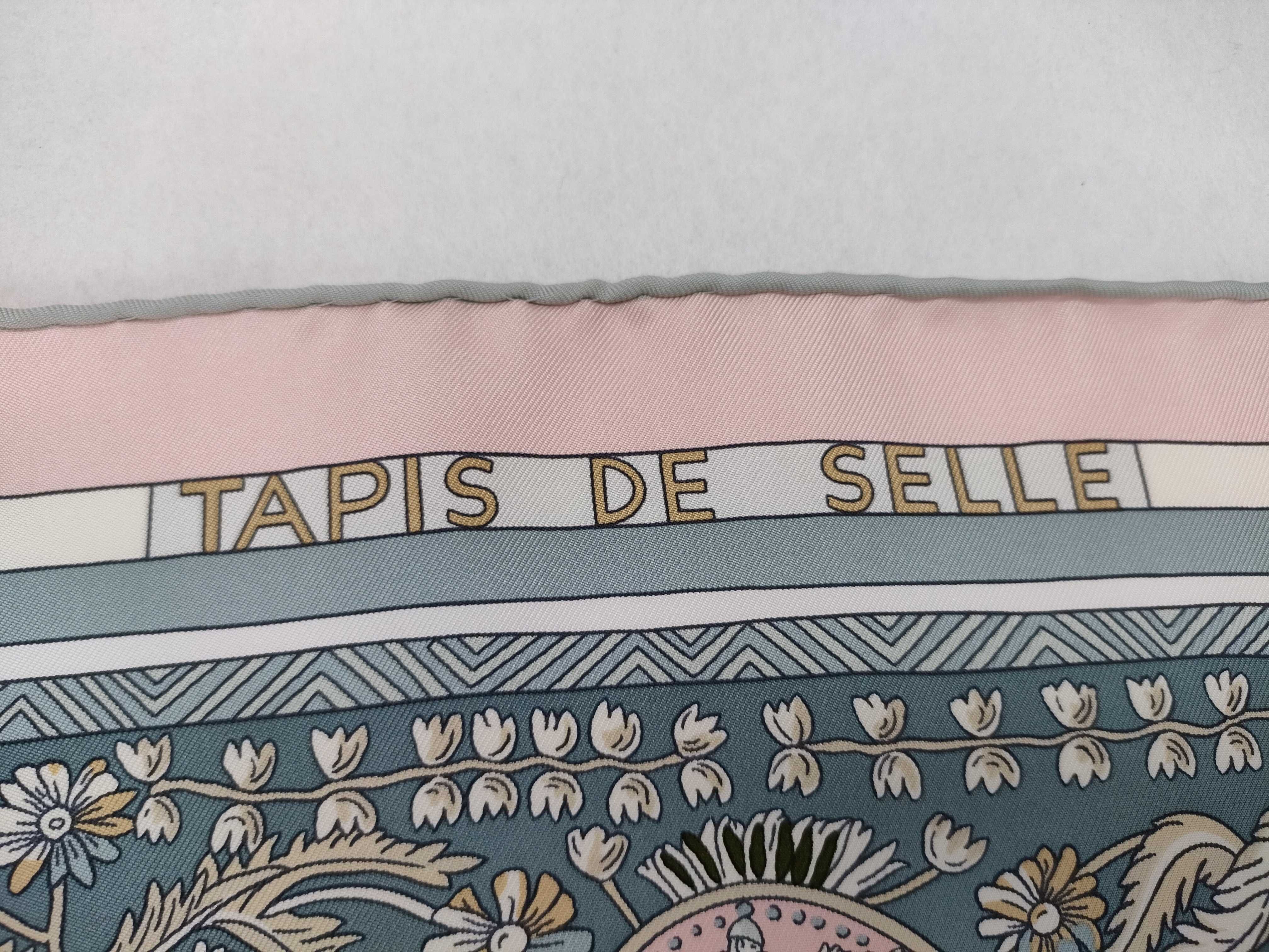 Hermes Tapis de Selle 90 Silk Scarf with Box