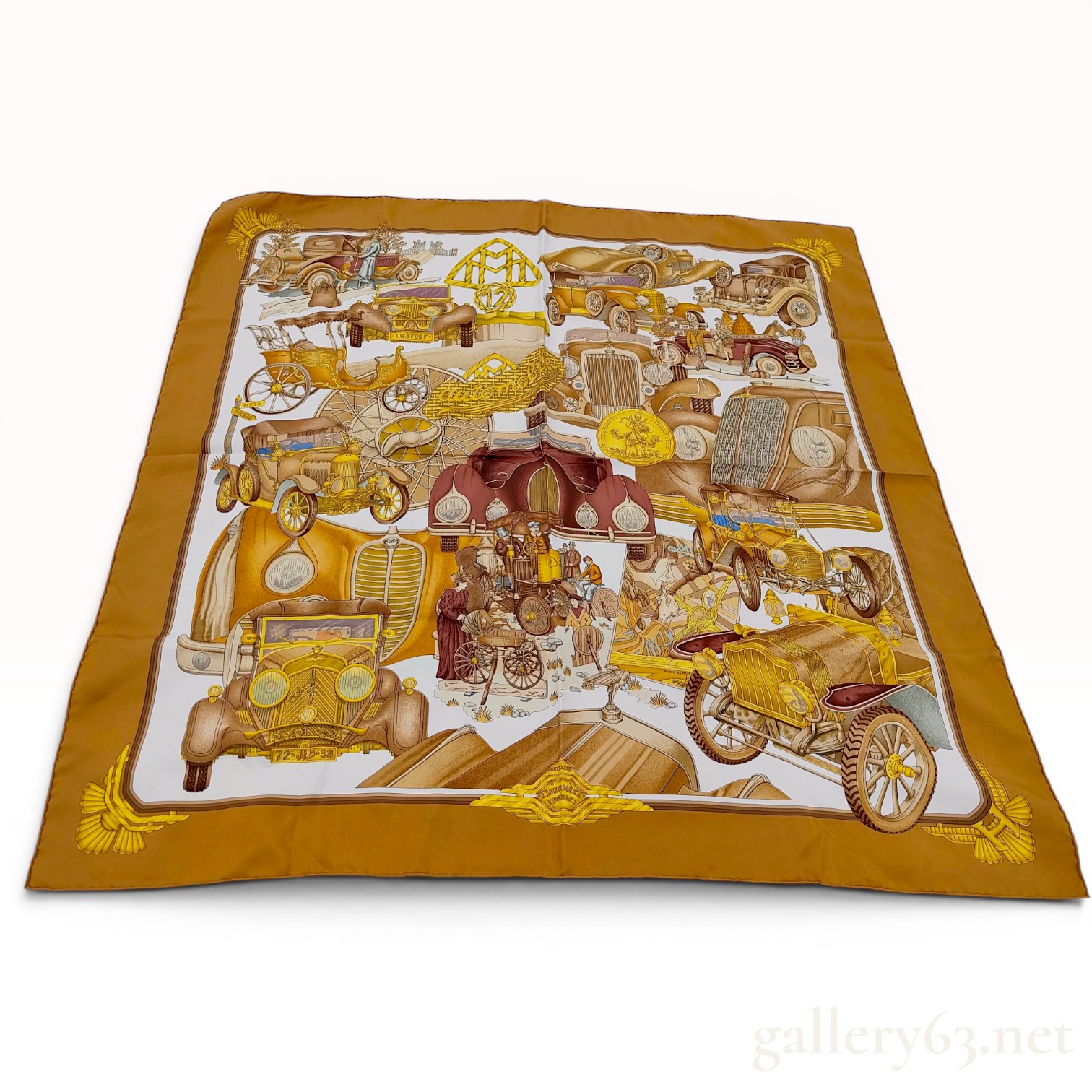Hermes Les Automobiles Silk Scarf