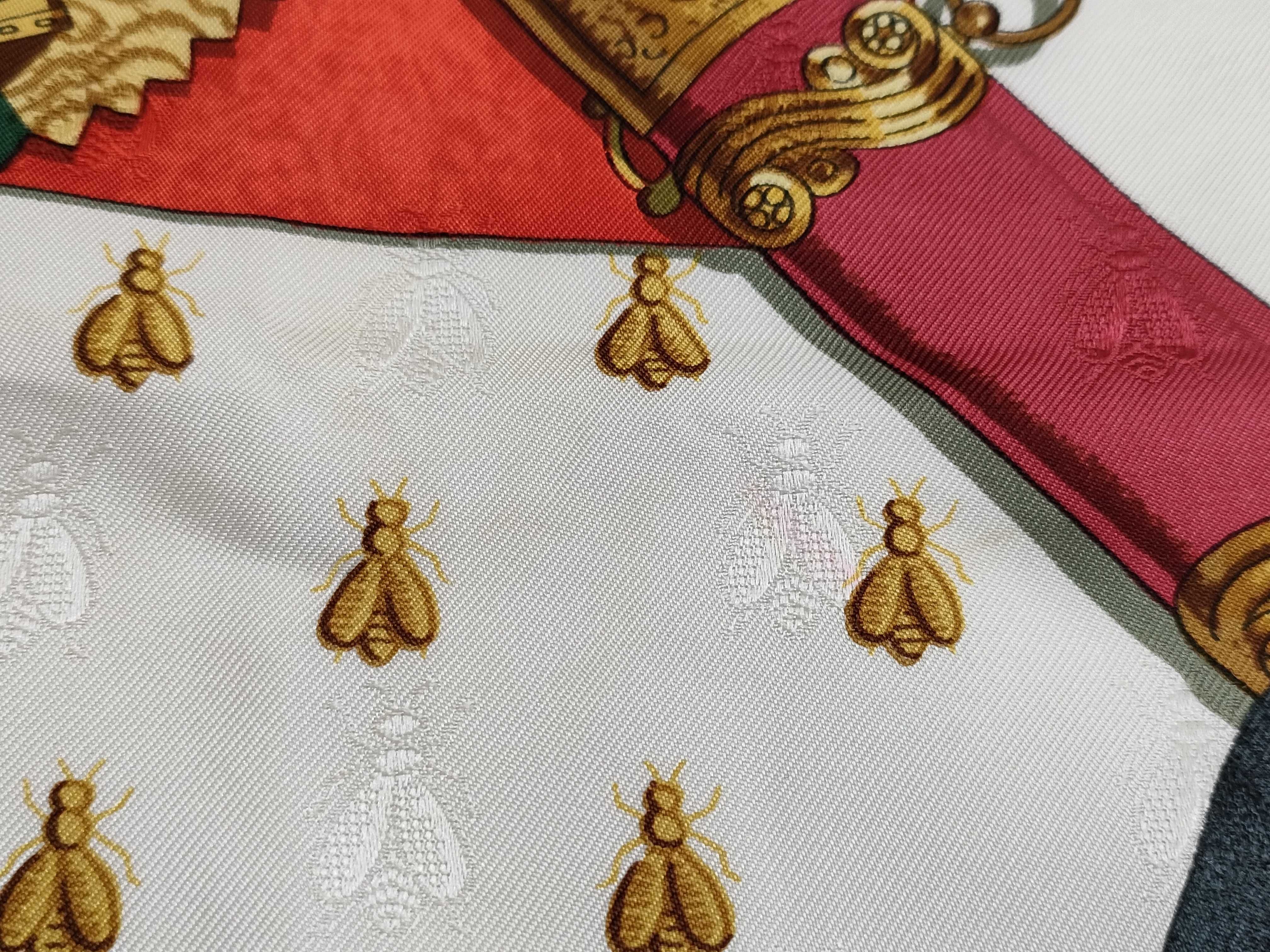 Hermes Silk Jacquard Carre 90 Napoleon Scarf by Philippe Ledoux