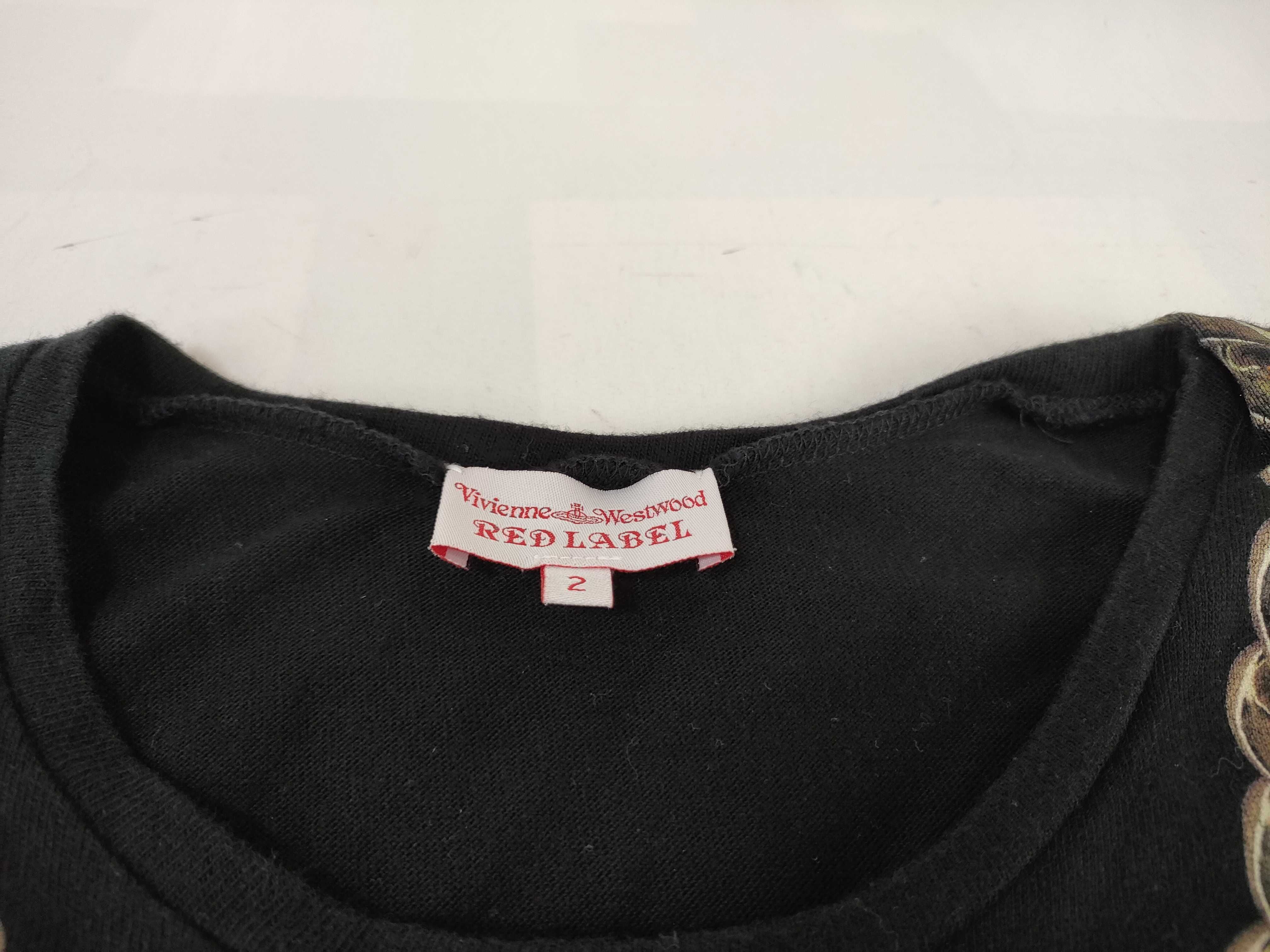 Vivienne Westwood Red Label Black Cotton Tunic Dress with Trompe l'Oeil Chain Print