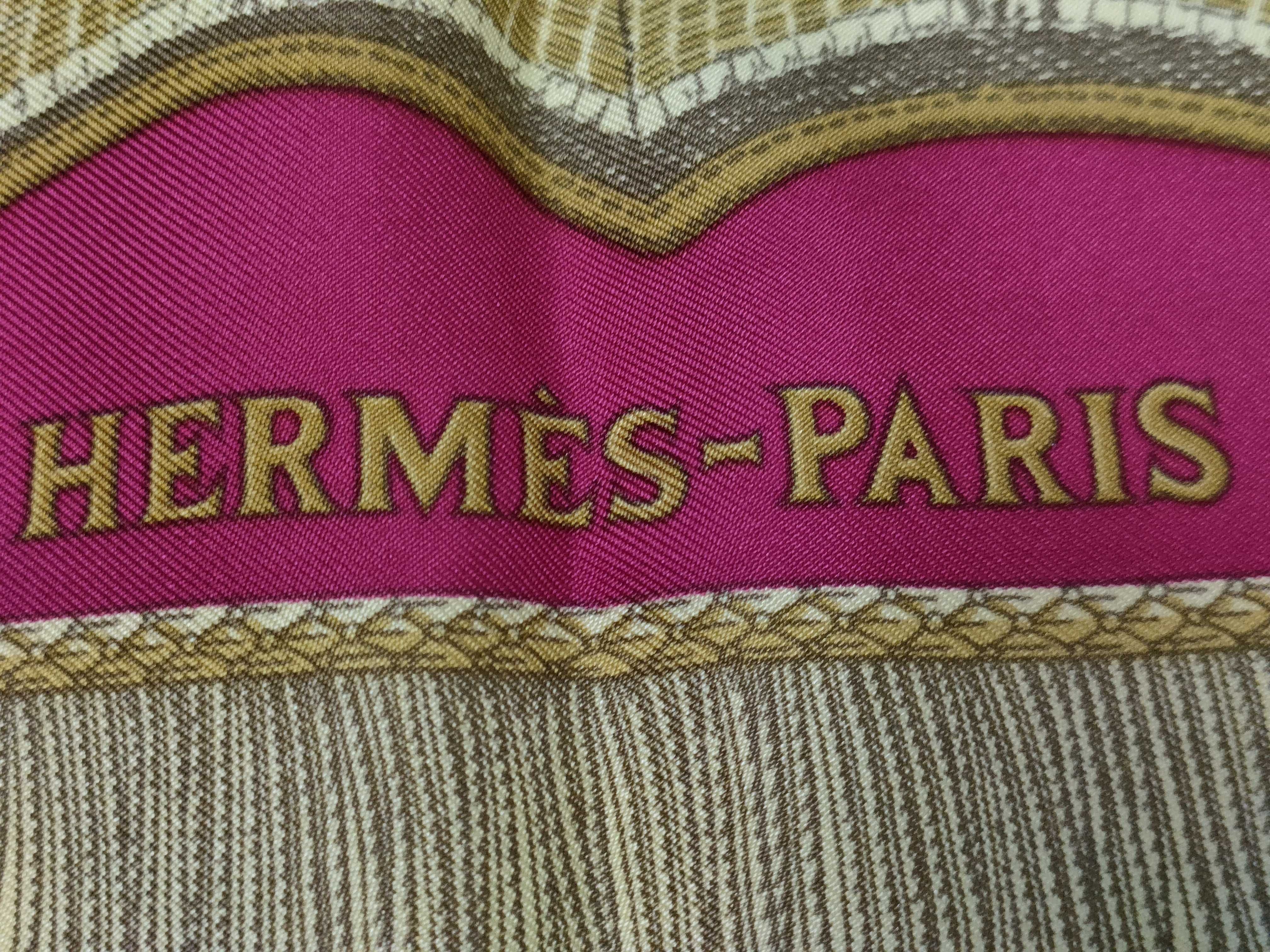 Hermes Poste et Cavalerie Silk Scarf
