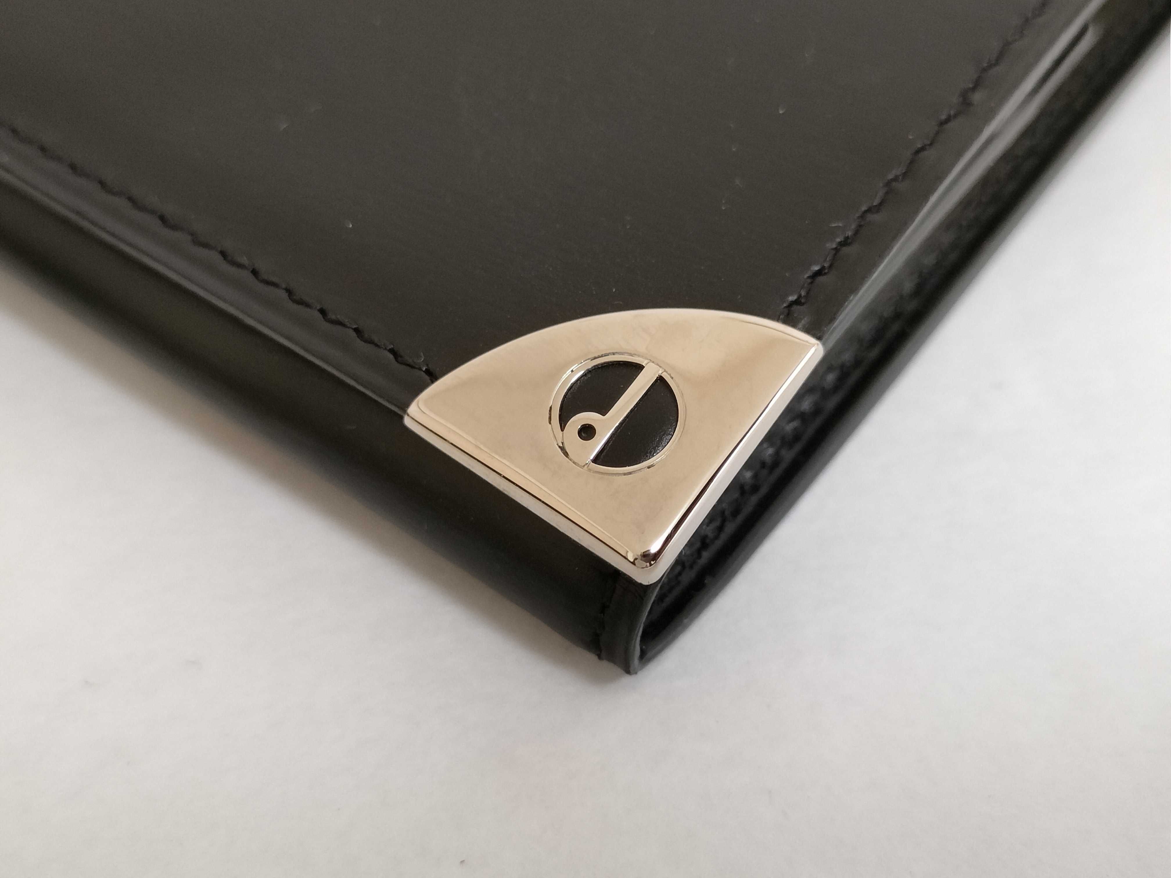 Alfred Dunhill Black Calfskin Square Coin Purse WN8000A