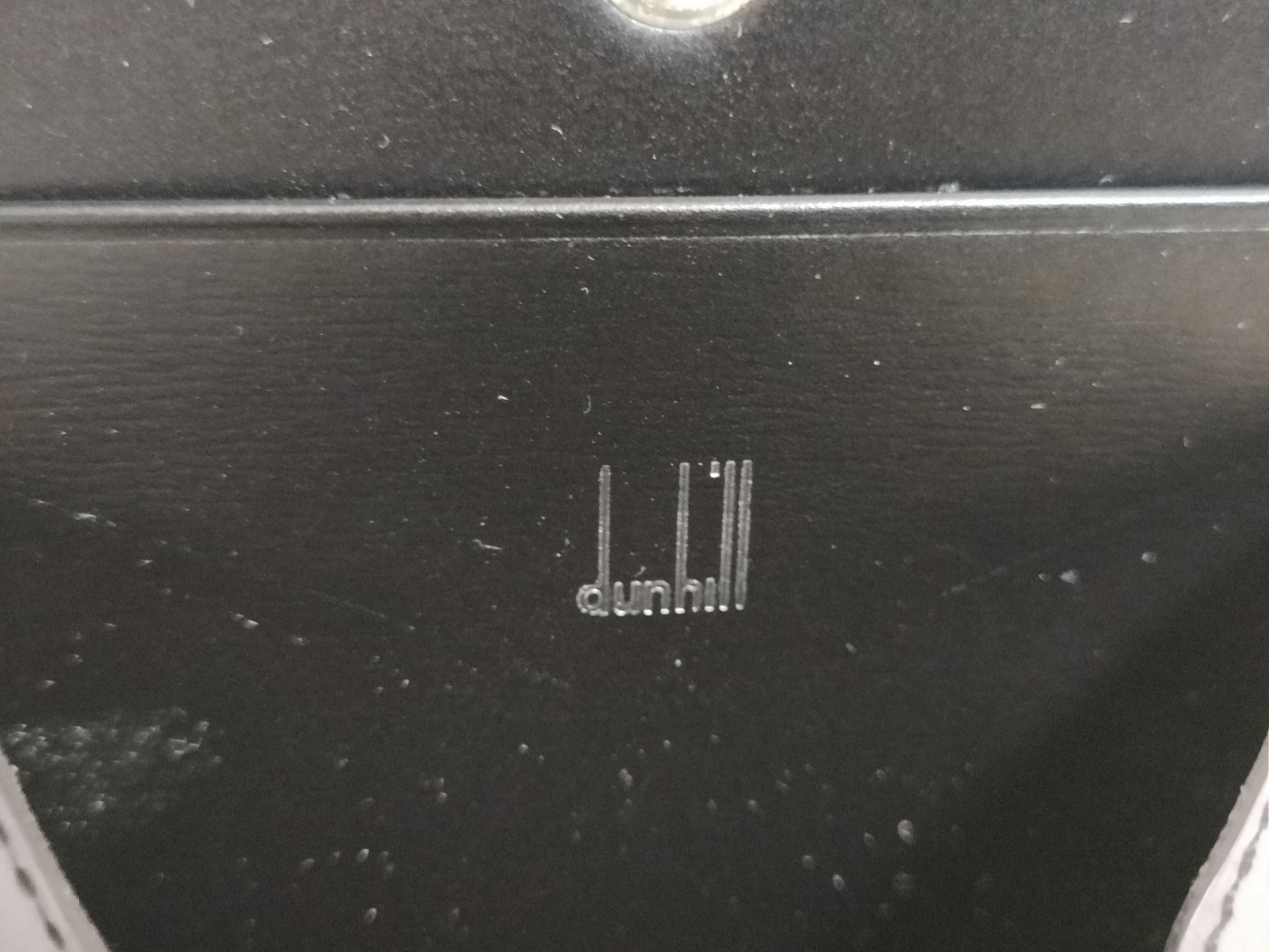 Alfred Dunhill Black Calfskin Square Coin Purse WN8000A