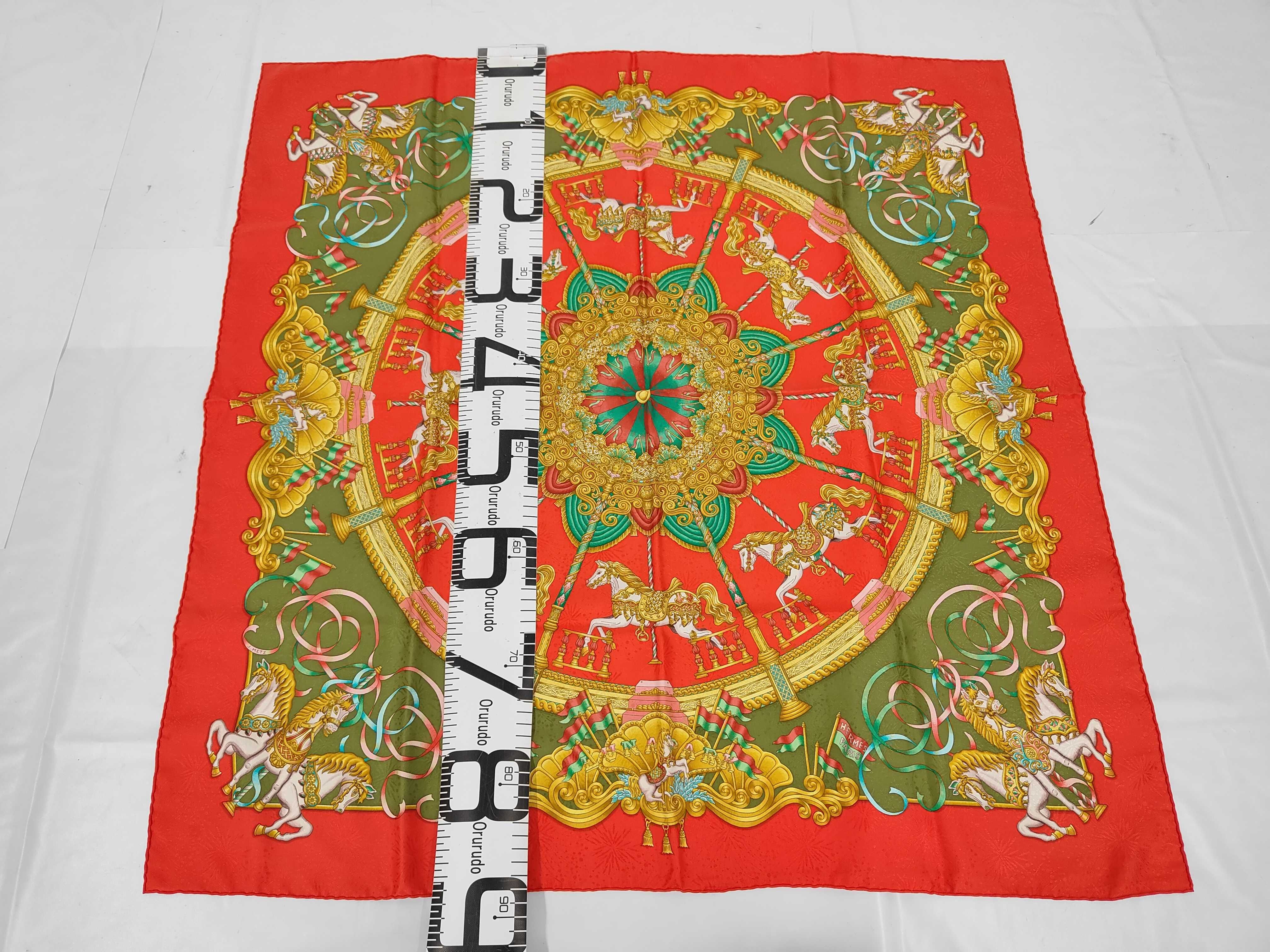 Hermes Luna Park Jacquard Silk Scarf by Joachim Metz