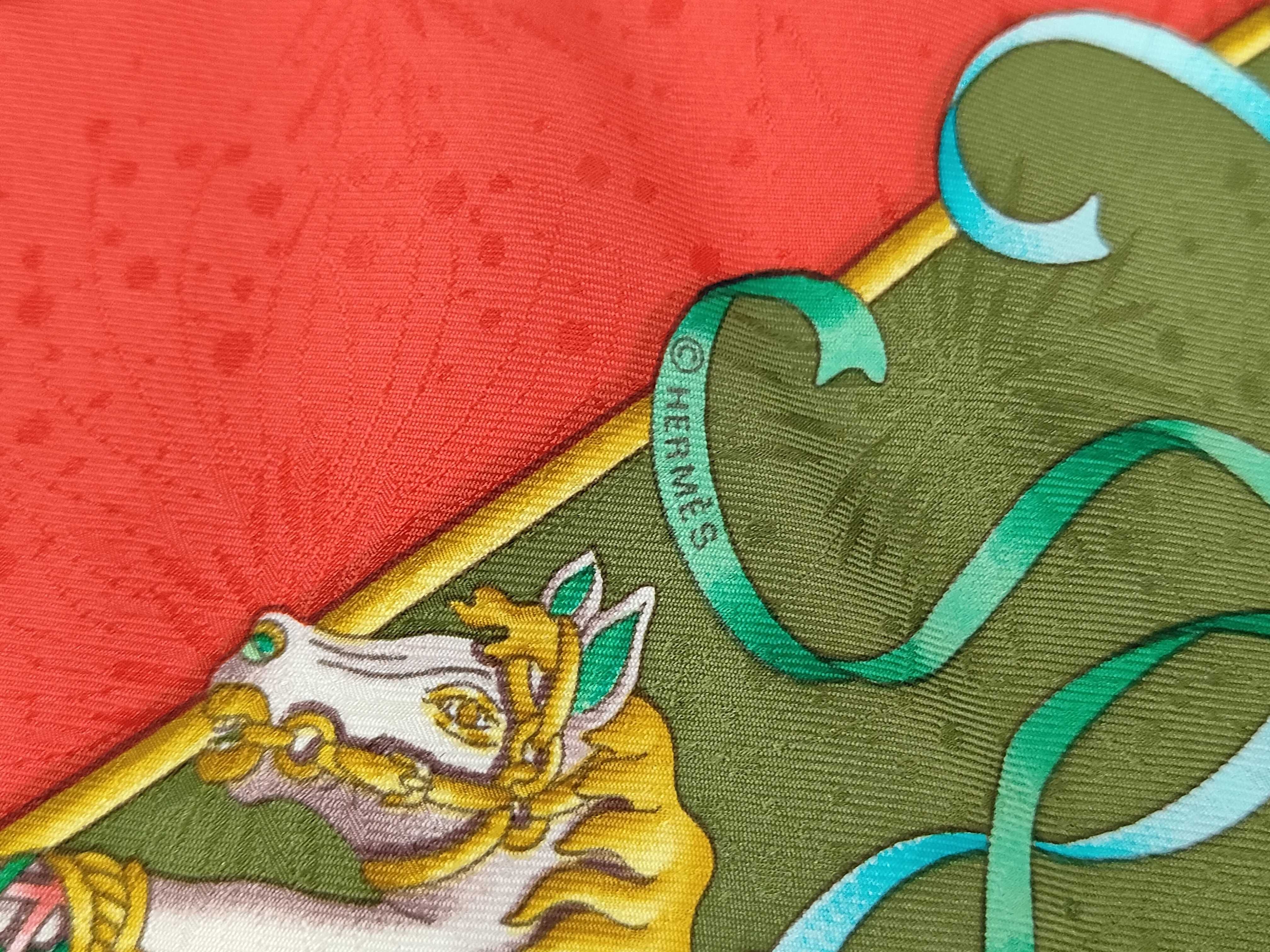 Hermes Luna Park Jacquard Silk Scarf by Joachim Metz