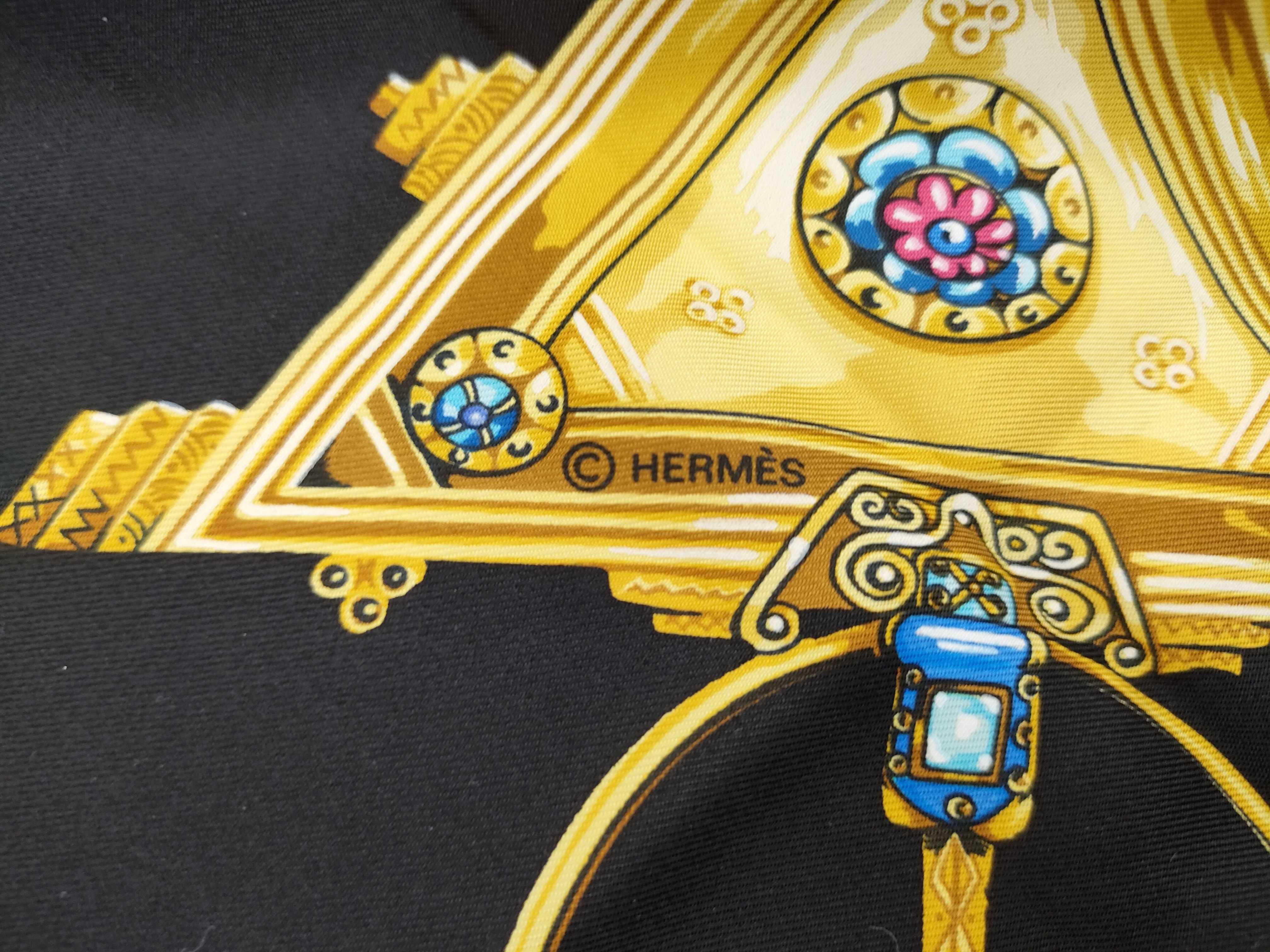 Hermes Silk Carre 90 Scarf Parures des Sables