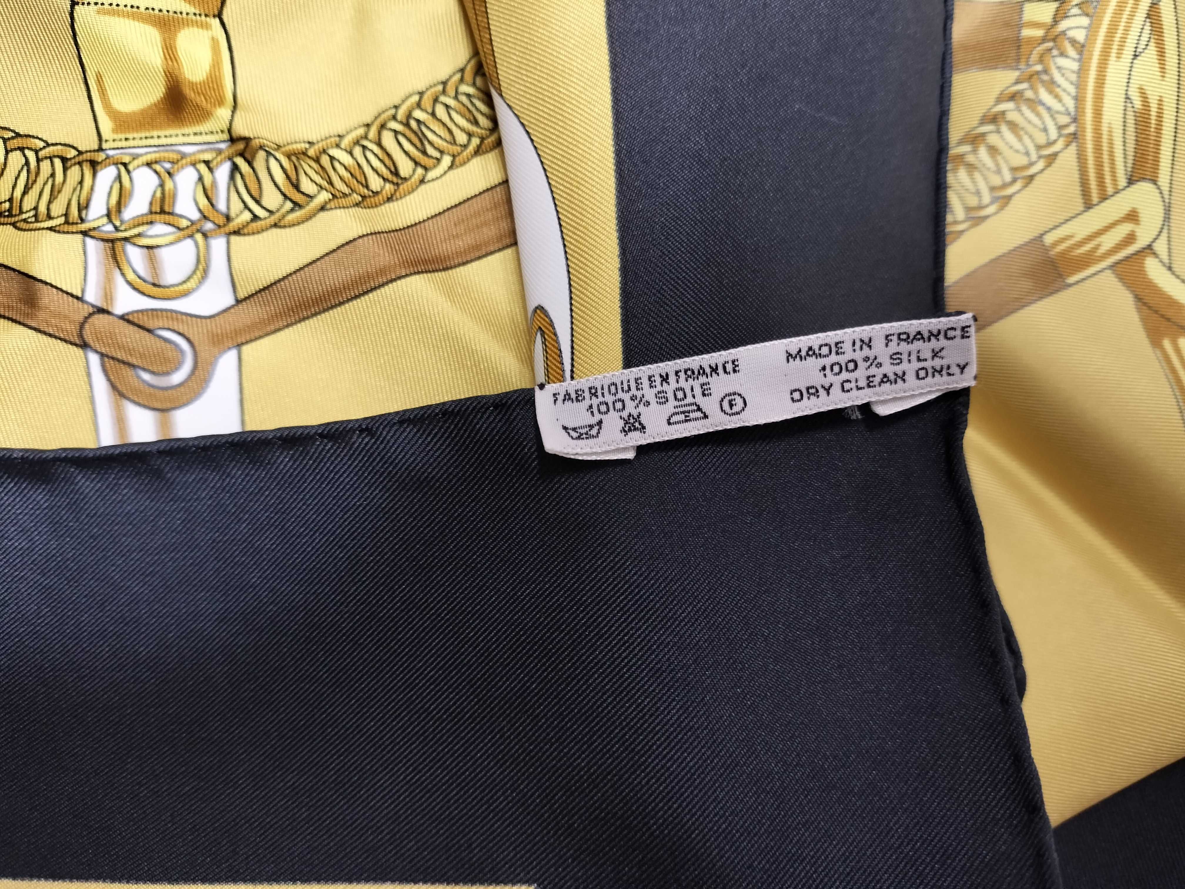 Hermes Eperon d'Or Silk Carre 90 Scarf with Box
