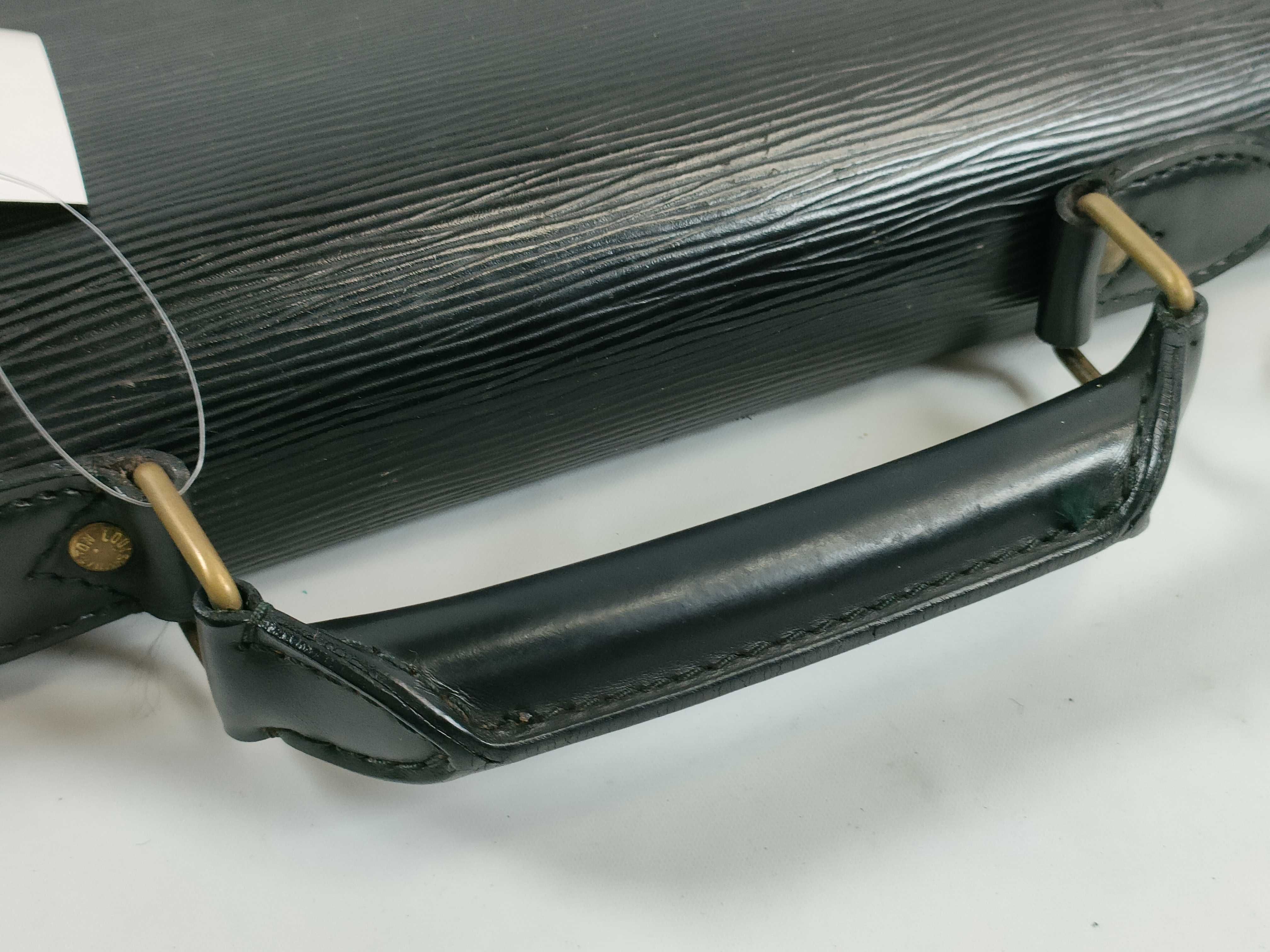 Louis Vuitton Black Epi Leather Serviette Conseiller Briefcase