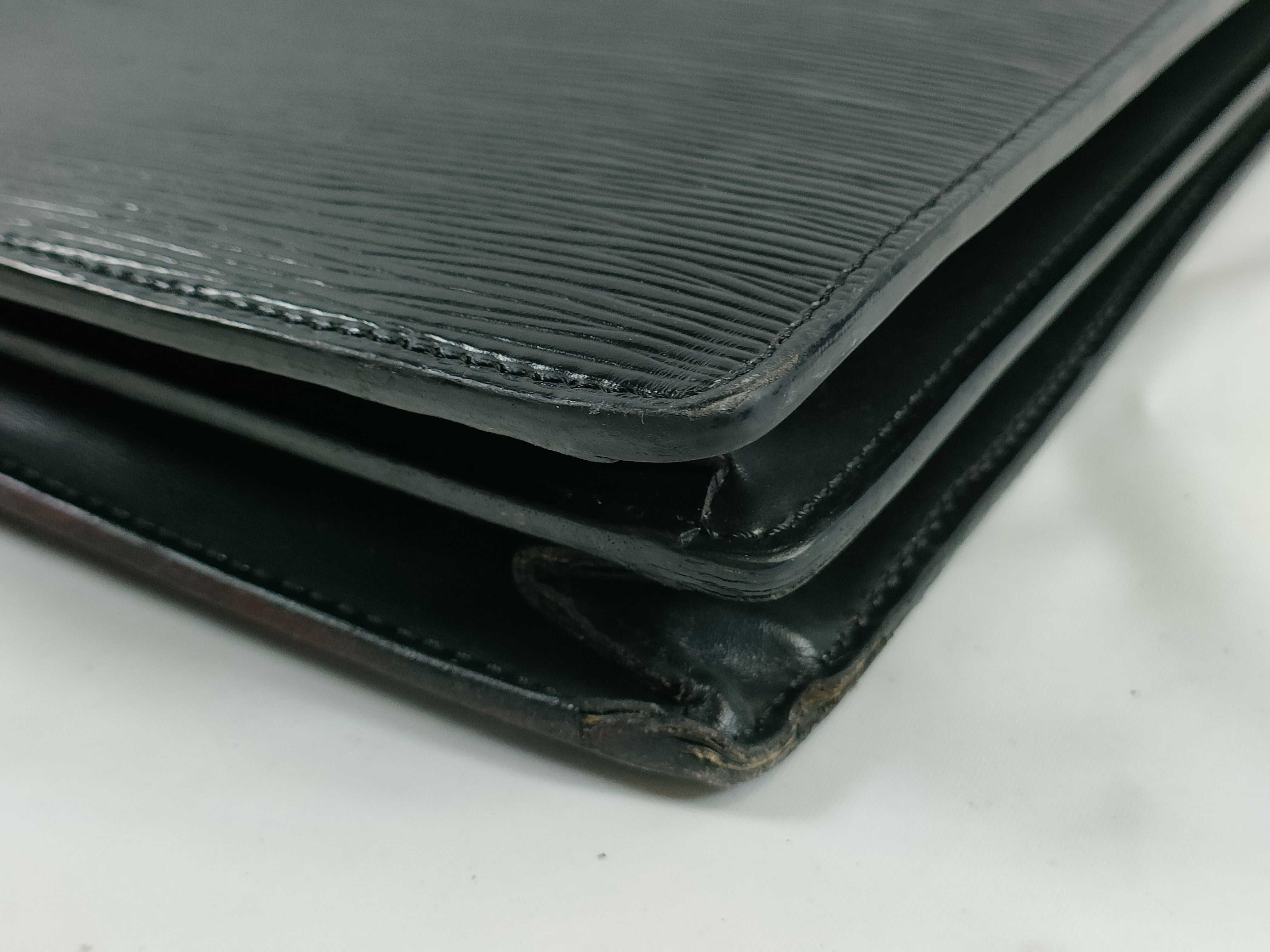 Louis Vuitton Black Epi Leather Serviette Conseiller Briefcase