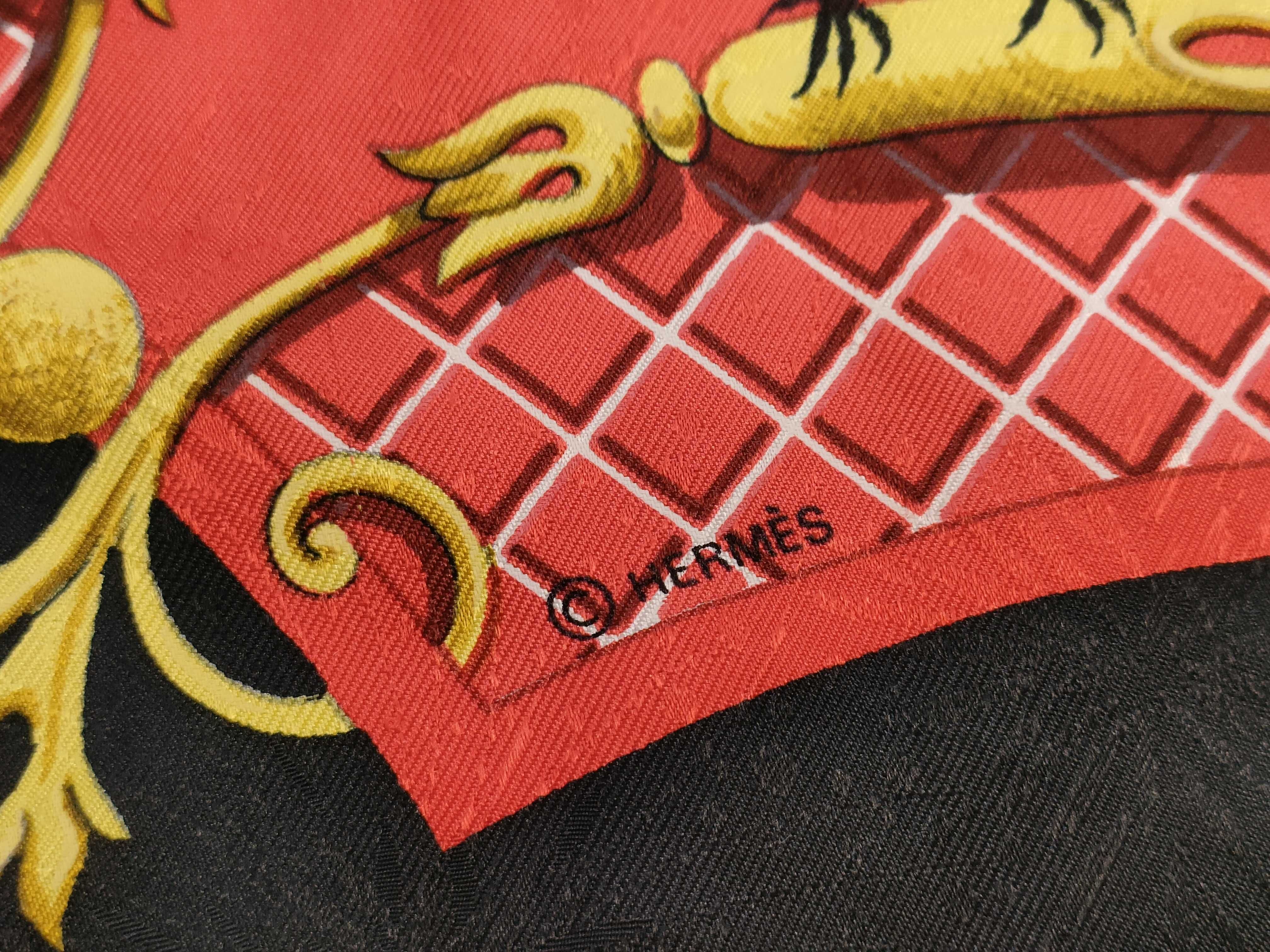 Hermes La Cle des Champs Silk Jacquard Scarf by Francoise Faconnet