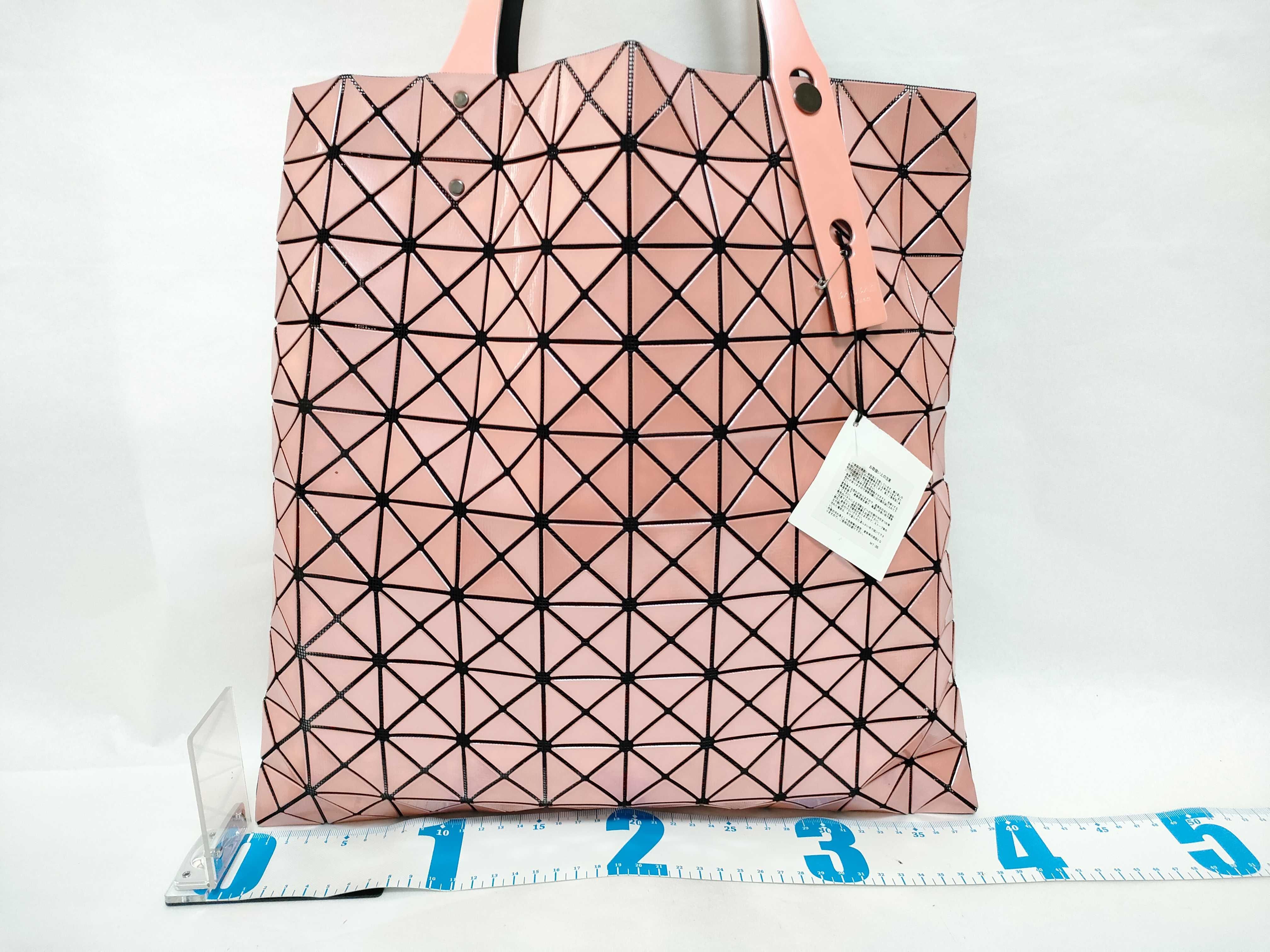 BAO BAO Issey Miyake Prism Tote Bag PVC Metallic Pink