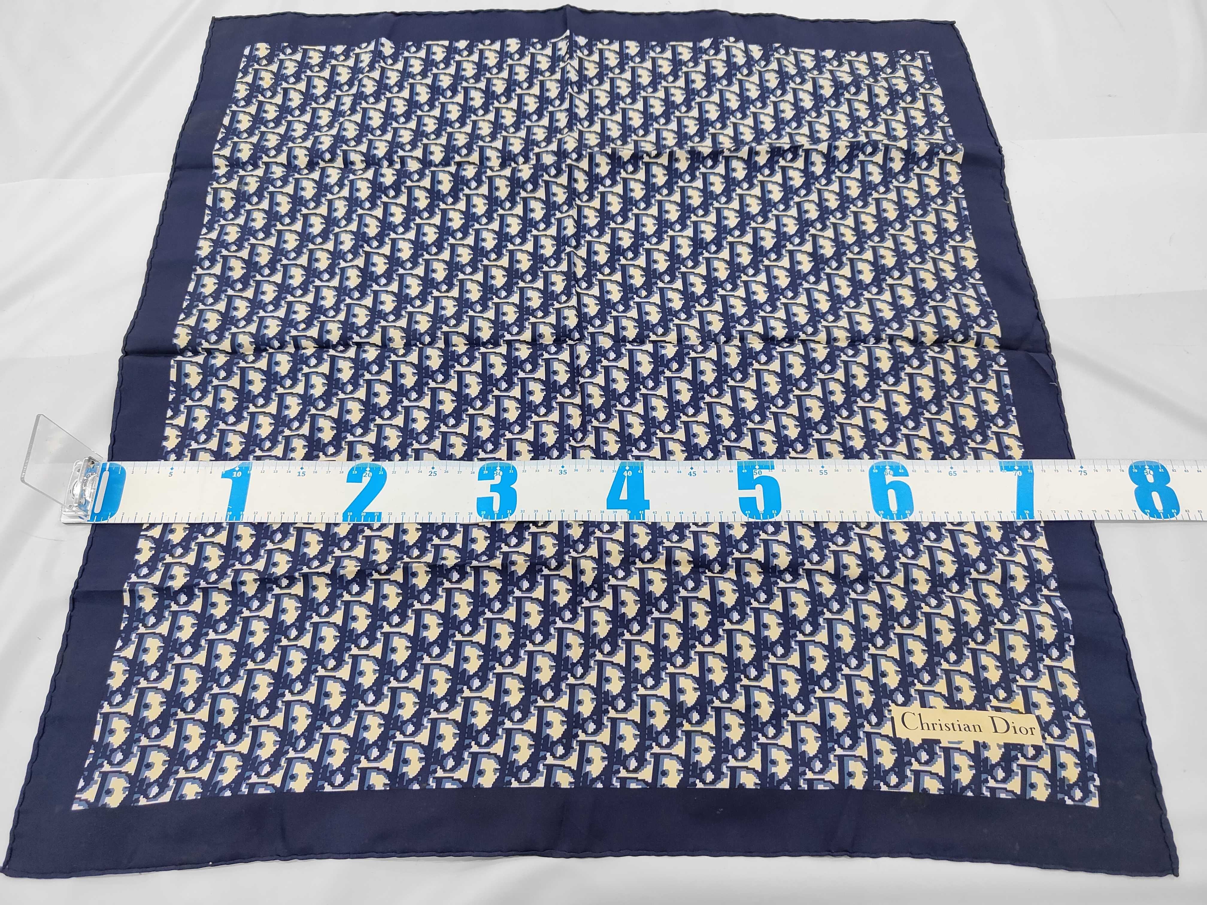 Christian Dior Oblique Monogram Silk Scarf 70cm