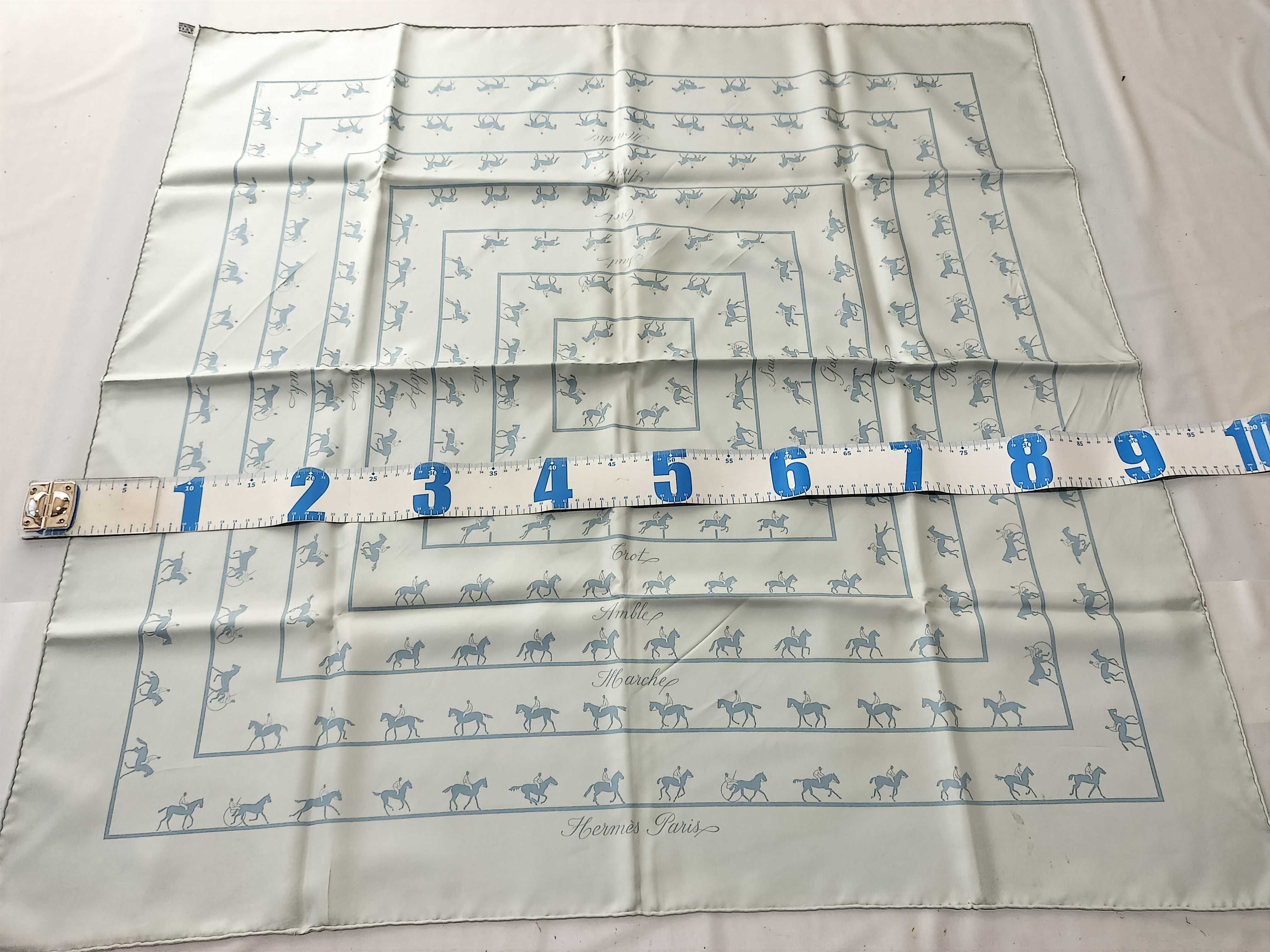 Hermes Paris Les Allures Silk Scarf by Philippe Ledoux