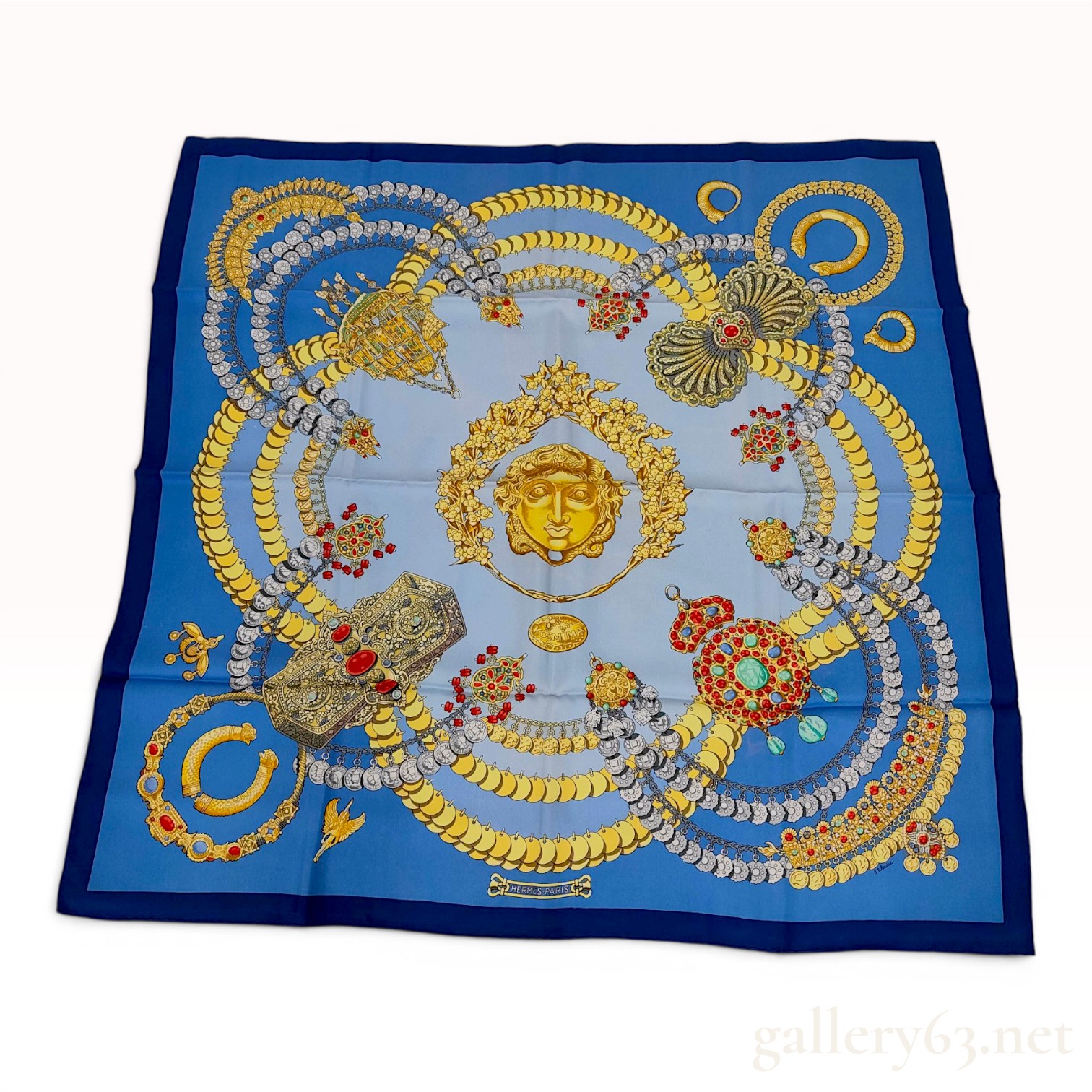 Hermes Kosmima Silk Scarf Designed by Julia Abadie