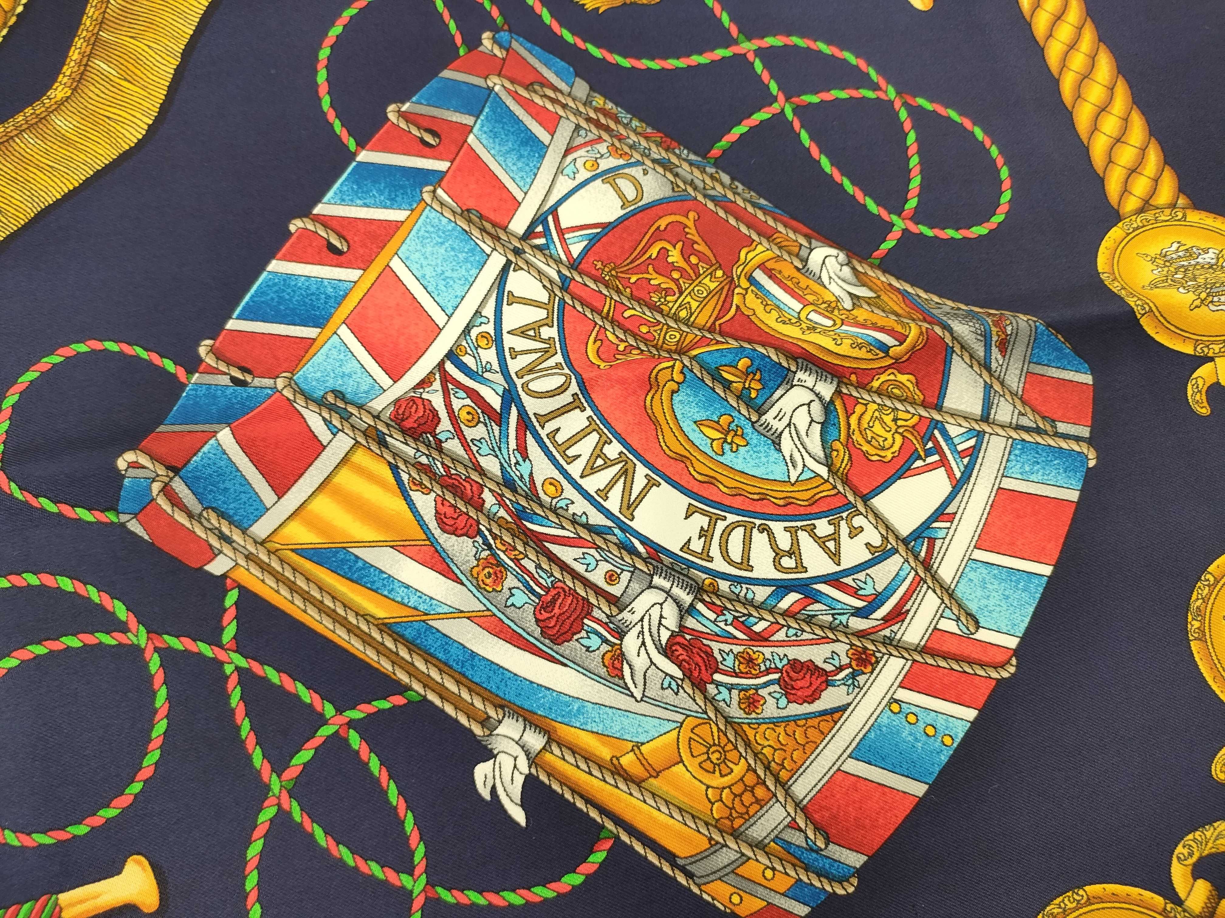 Hermes Les Tambours Silk Scarf by Joachim Metz