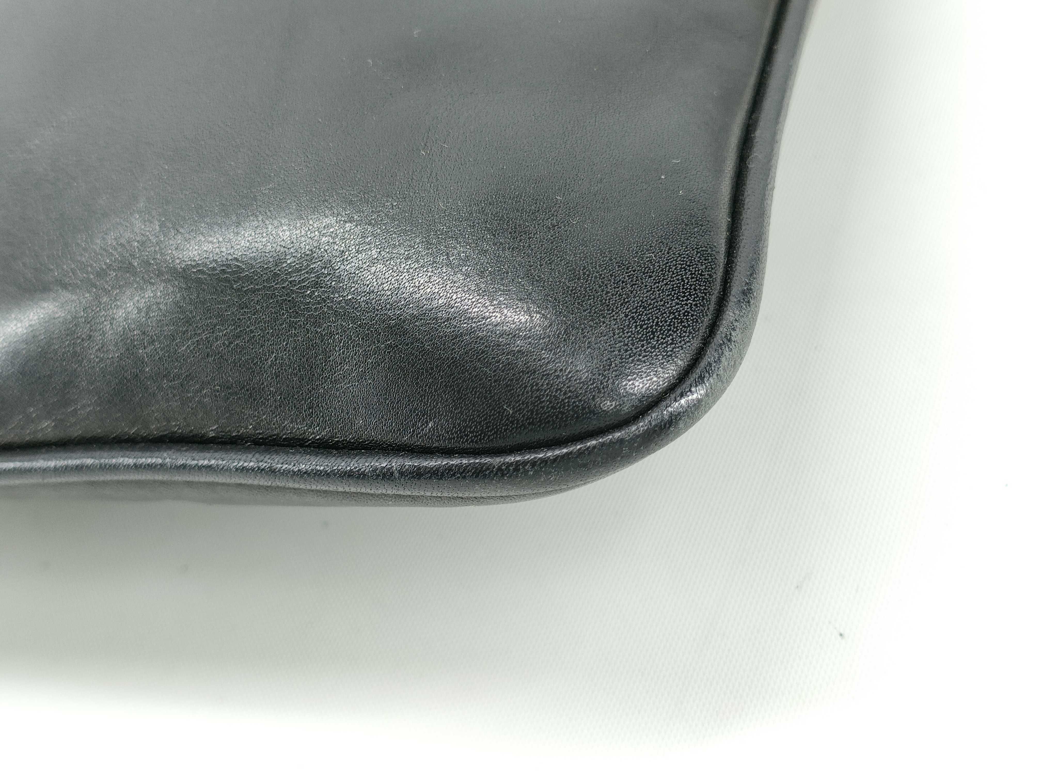 Bally Black Leather Trainspotting Messenger Bag