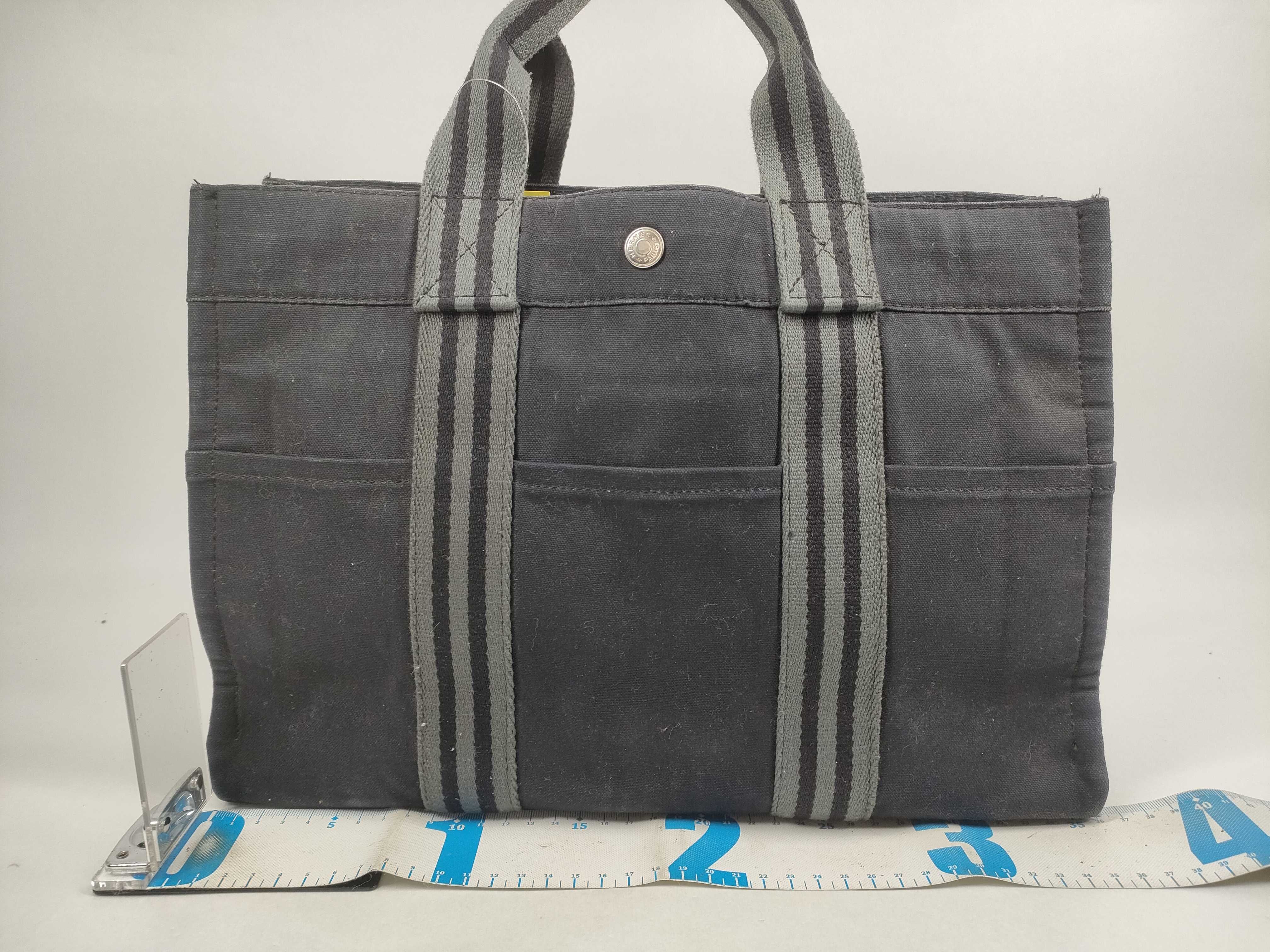 Hermes Fourre-Tout Canvas Tote Bag PM