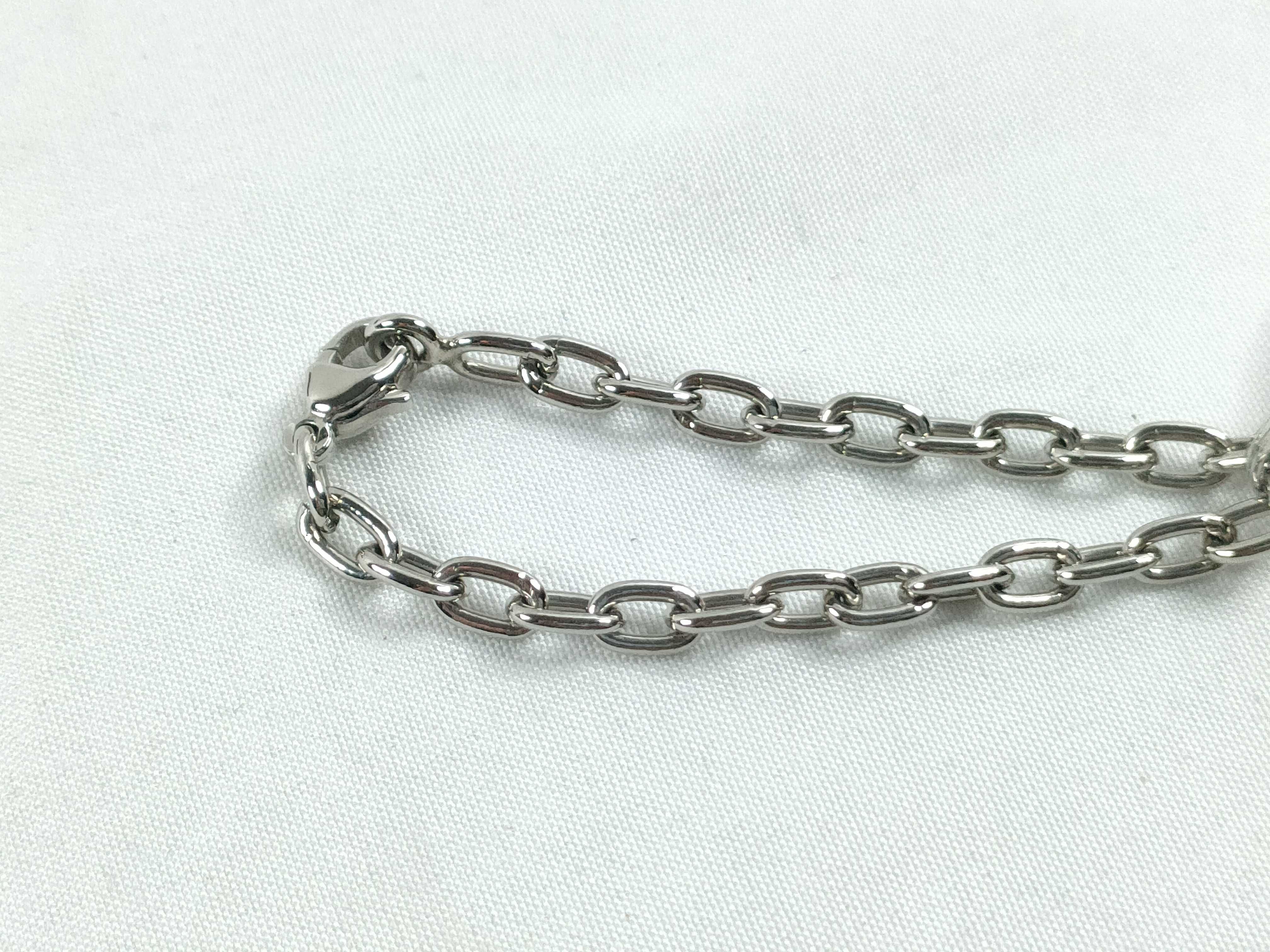 Cartier C Decor Pink Grained Leather and Silver-Tone Bag Charm Key Ring