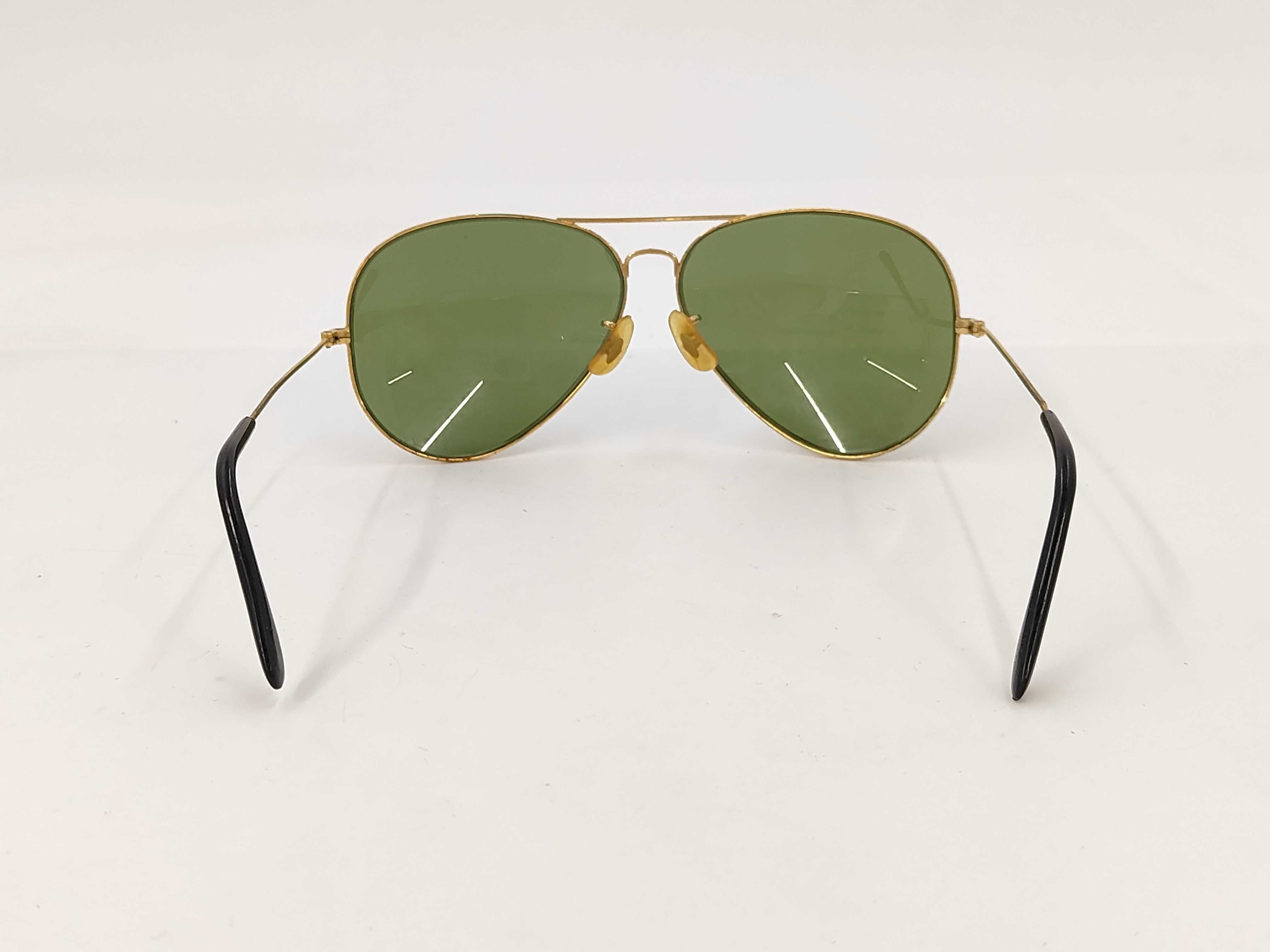 Vintage Bausch & Lomb Ray-Ban Gold-Toned Aviator Sunglasses