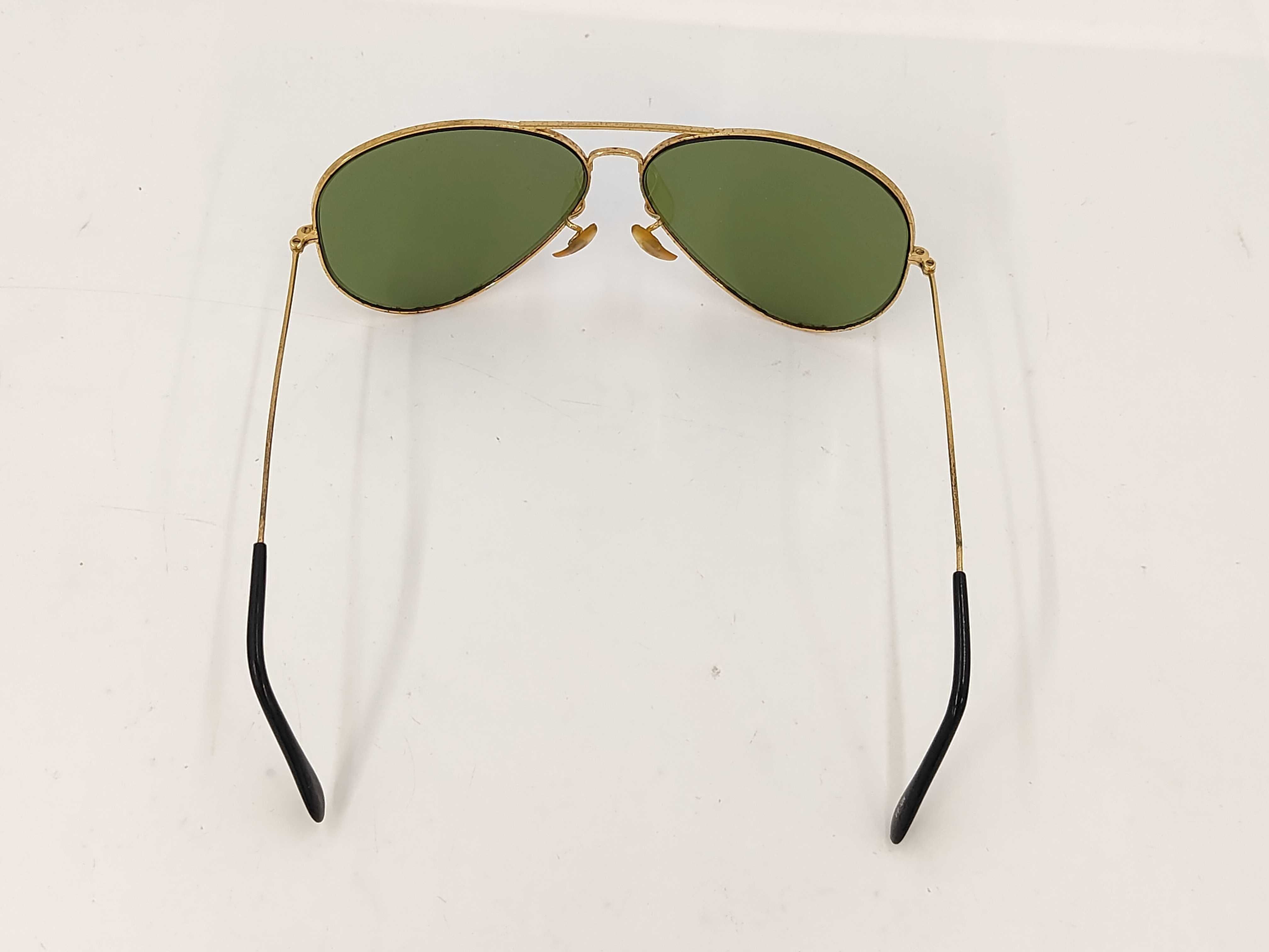 Vintage Bausch & Lomb Ray-Ban Gold-Toned Aviator Sunglasses