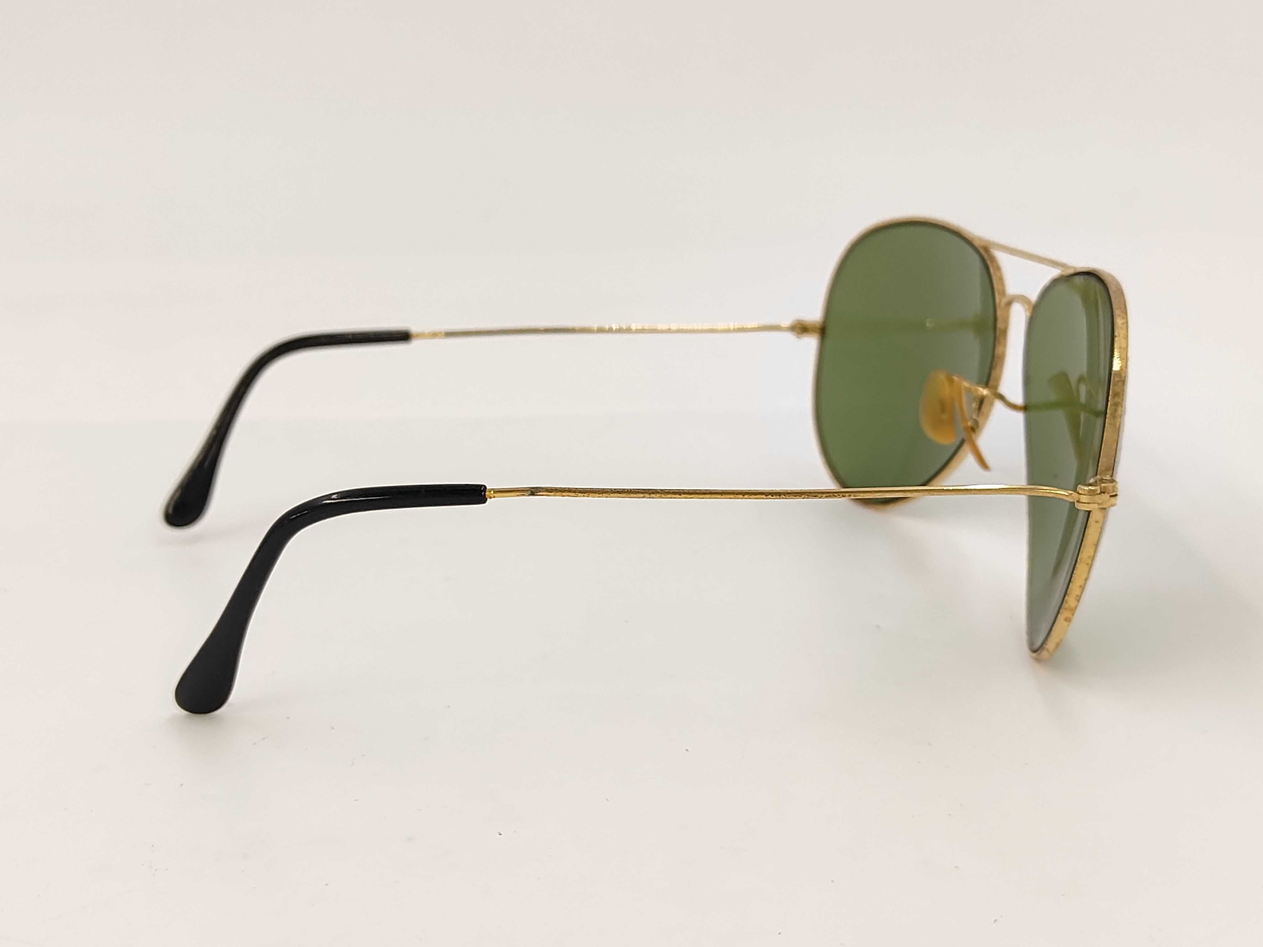 Vintage Bausch & Lomb Ray-Ban Gold-Toned Aviator Sunglasses