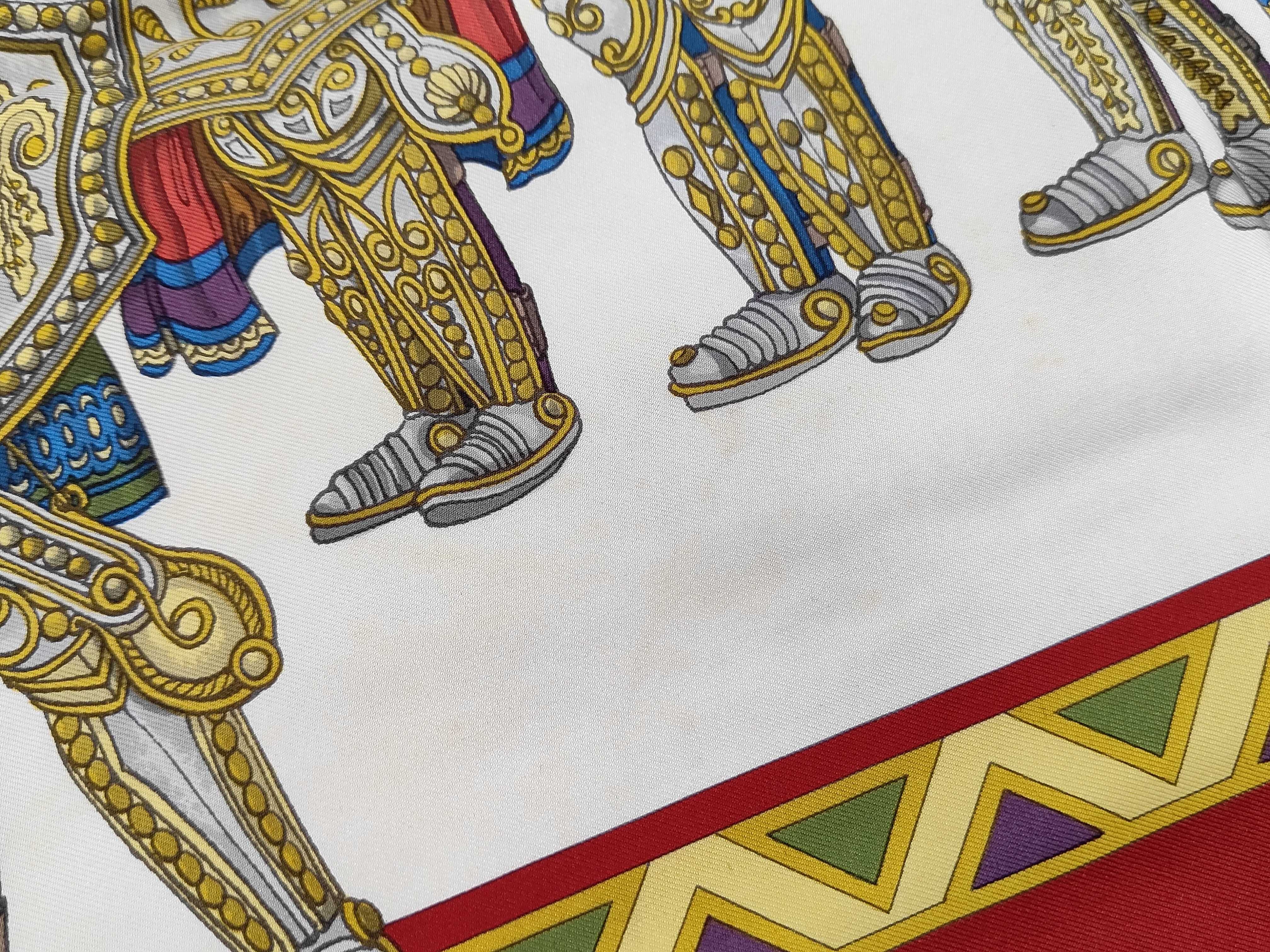 Vintage Gucci Sicilian Puppet Theater Silk Scarf