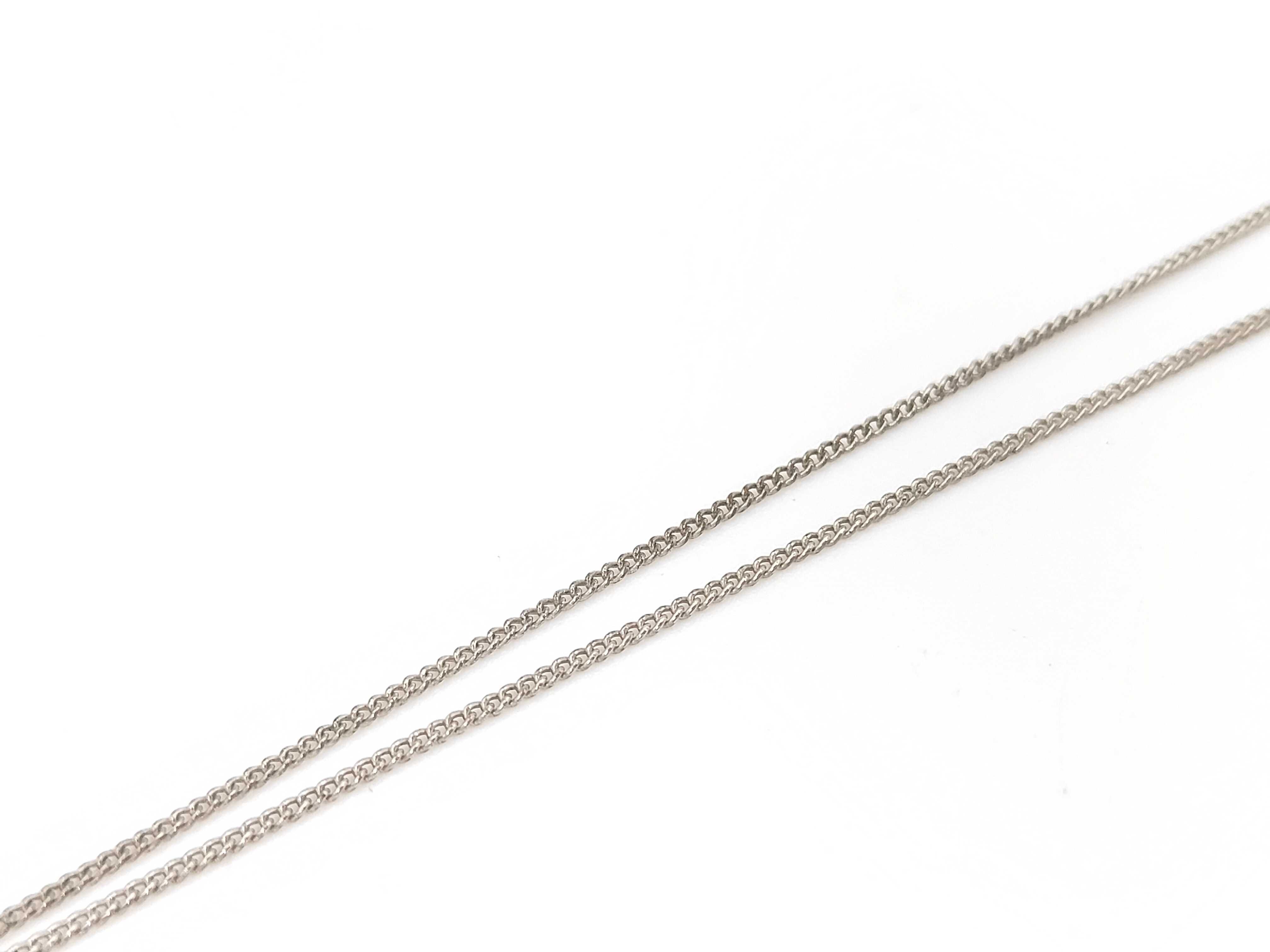 Tasaki Silver and Pearl Ribbon Motif Pendant Necklace