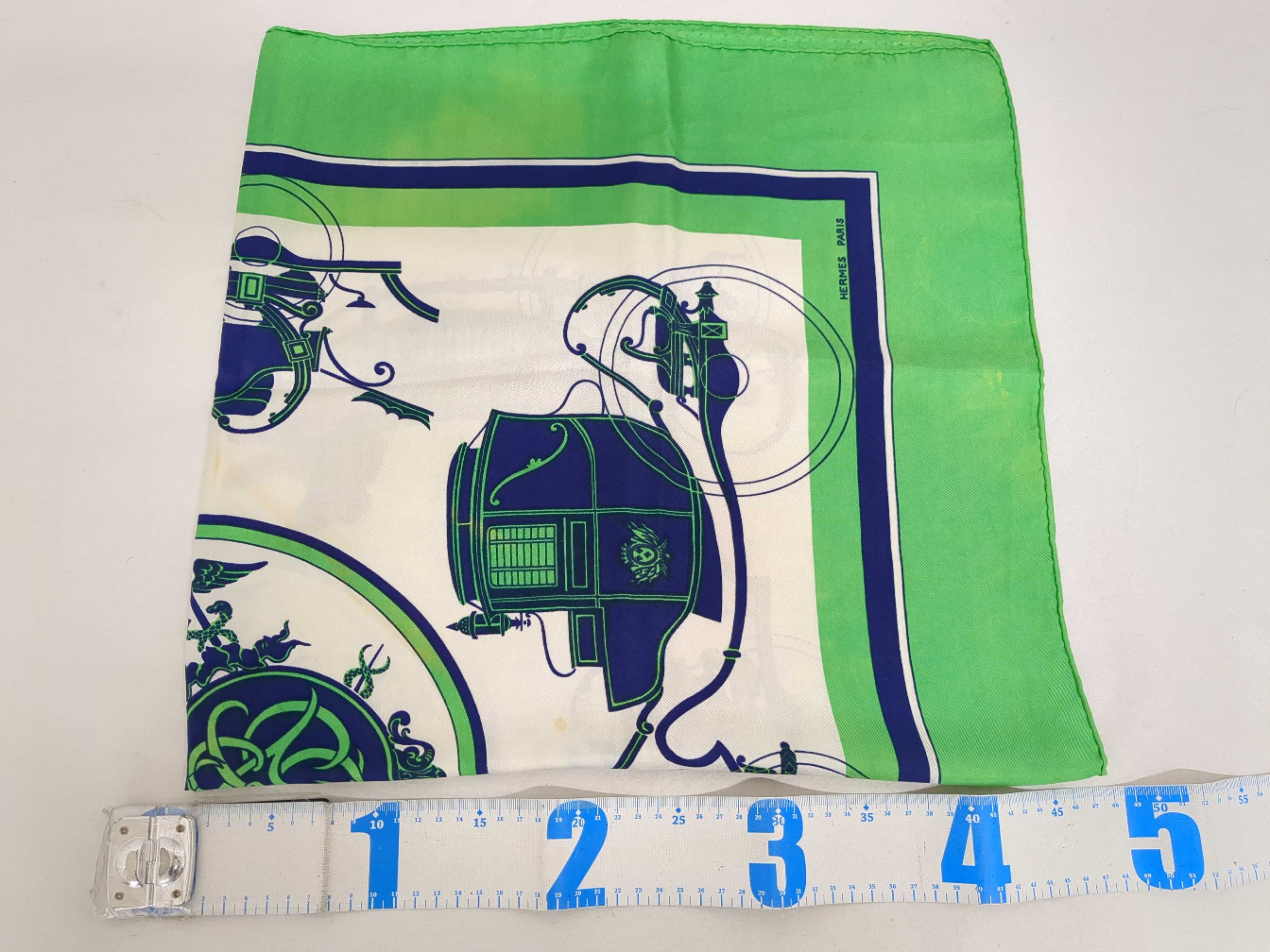 Two Designer Silk Scarves, Yves Saint Laurent and Hermes