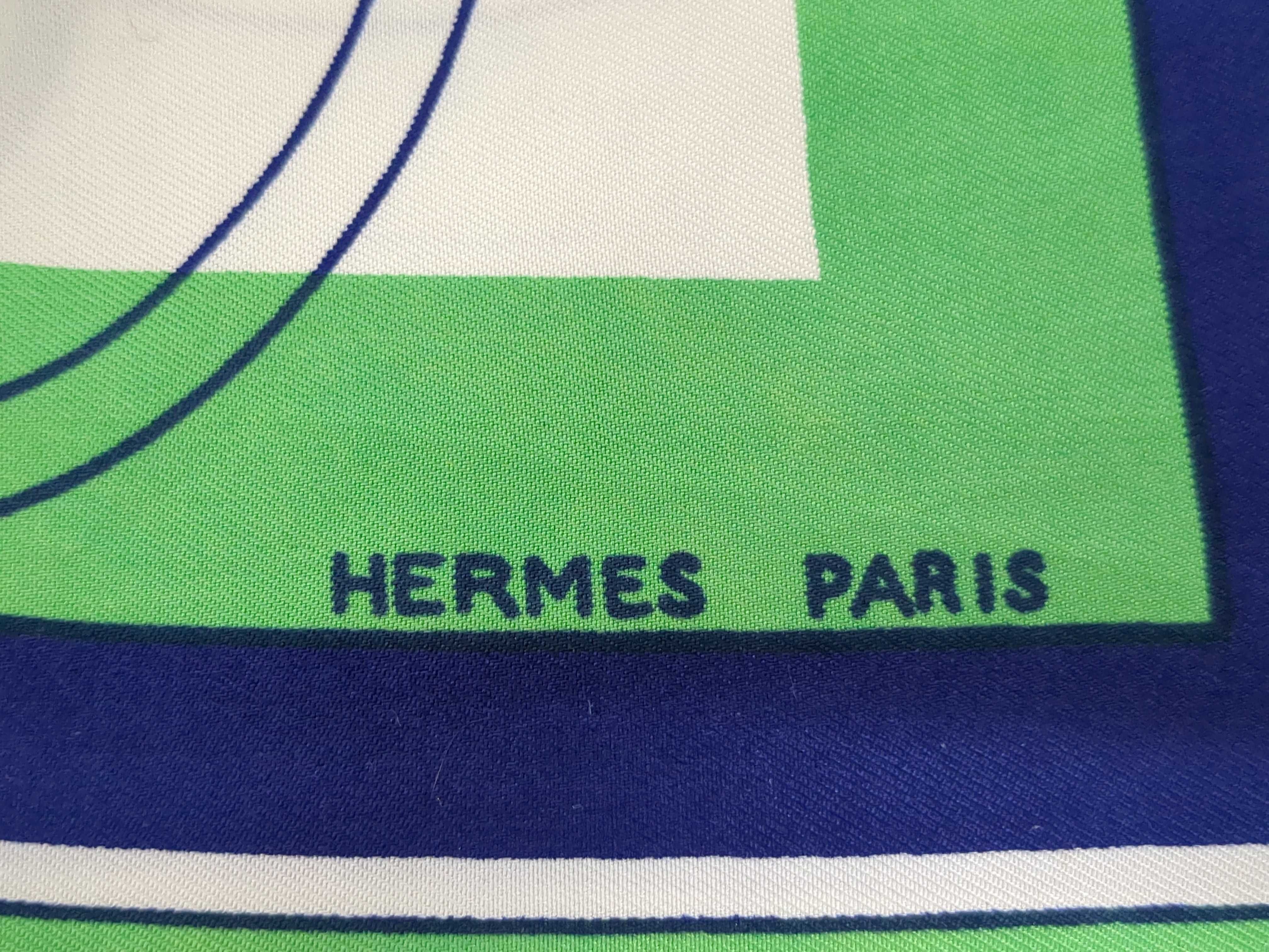 Two Designer Silk Scarves, Yves Saint Laurent and Hermes