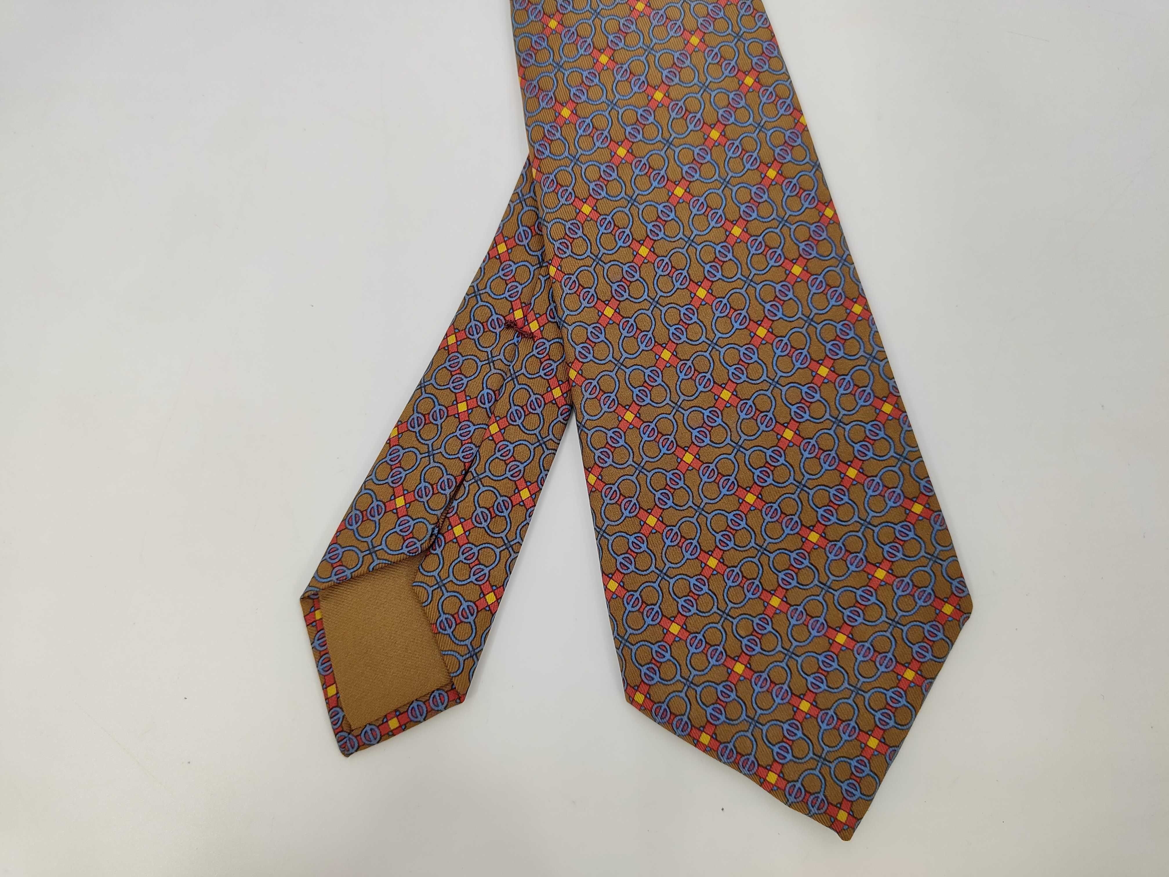 Three Hermes 100% Silk Printed Neckties