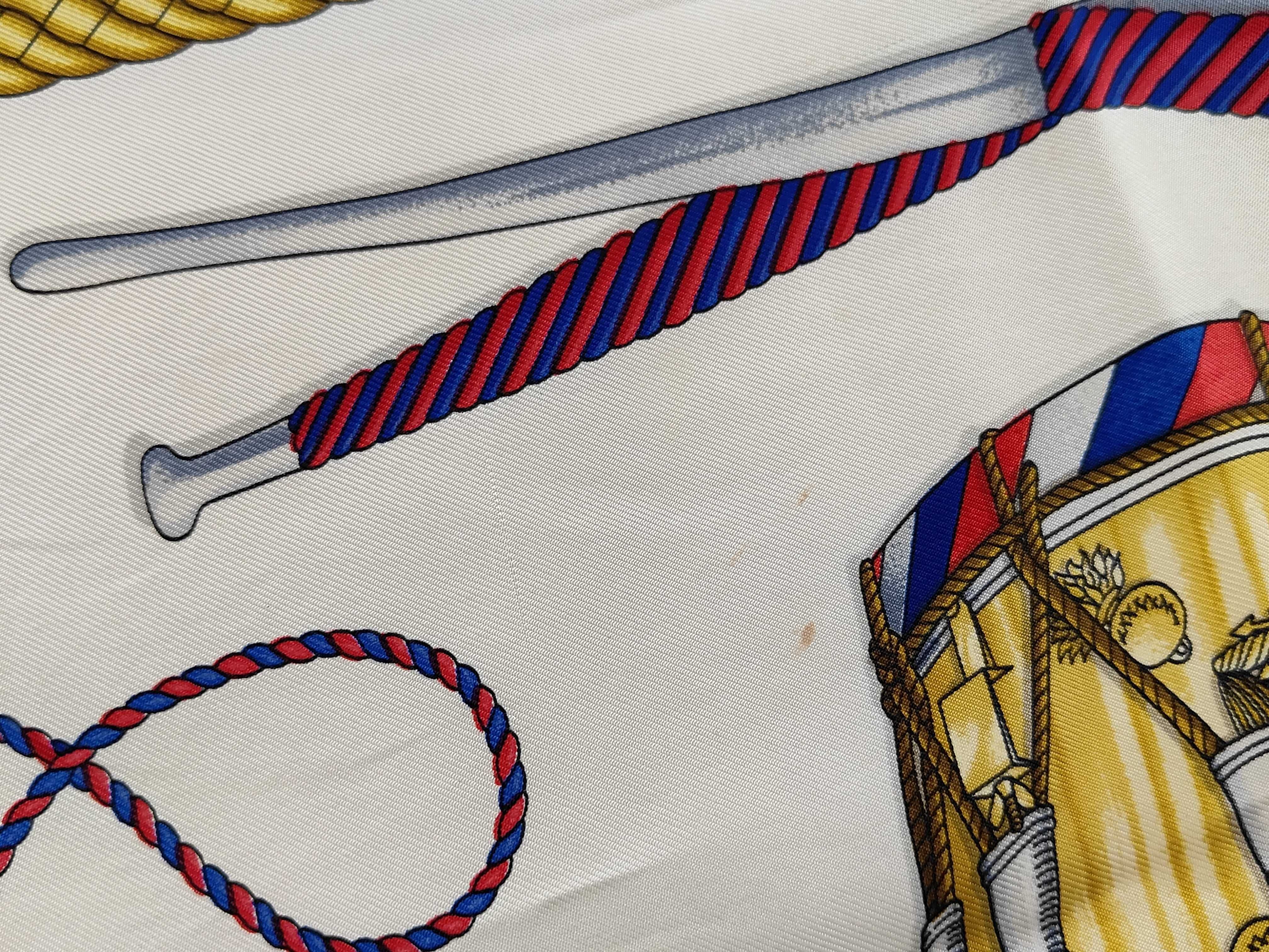 Hermes Les Tambours Silk Scarf designed by Joachim Metz