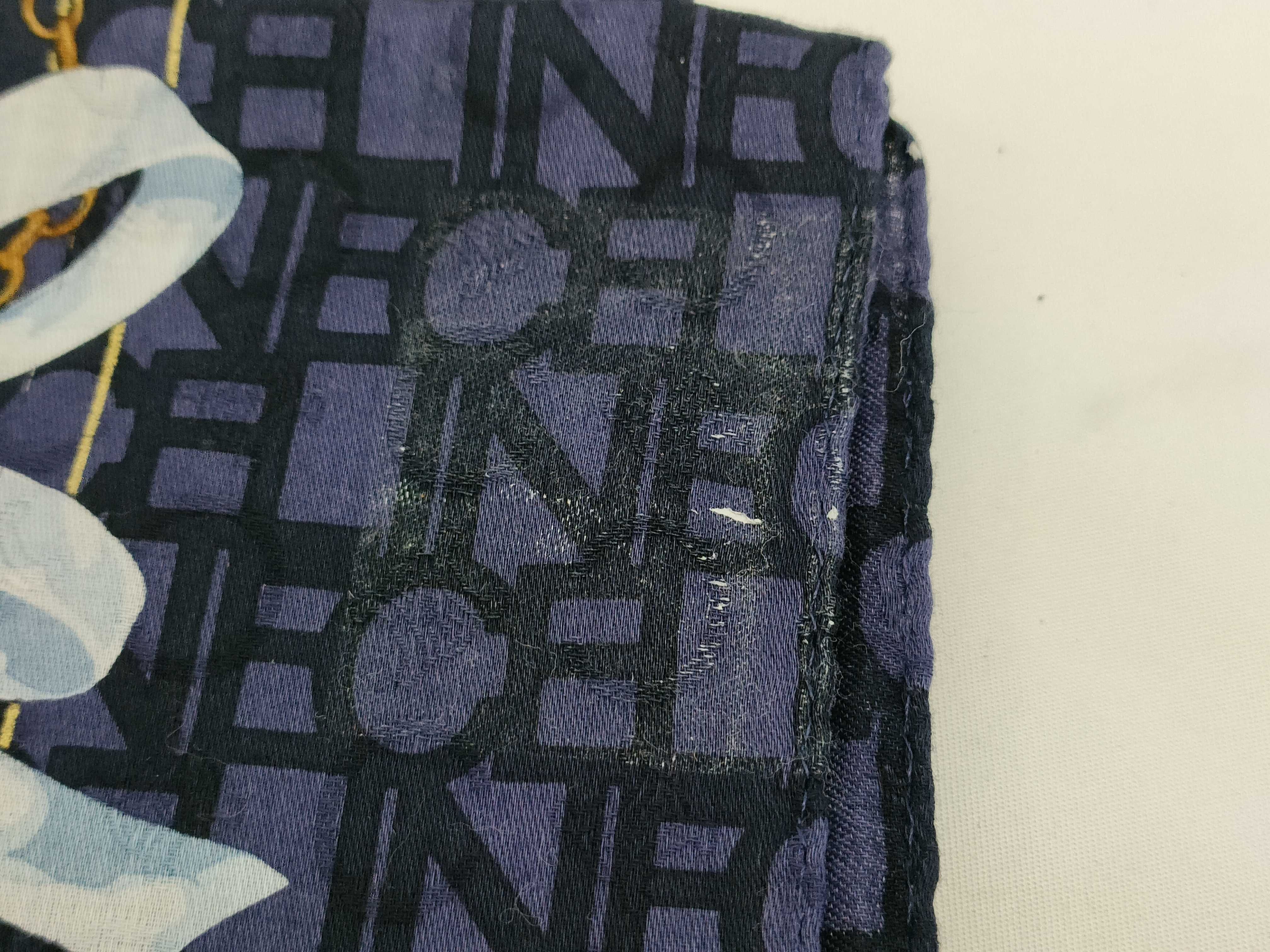 A Lot of 15 Designer Handkerchiefs including Celine, Burberry, and Christian Dior