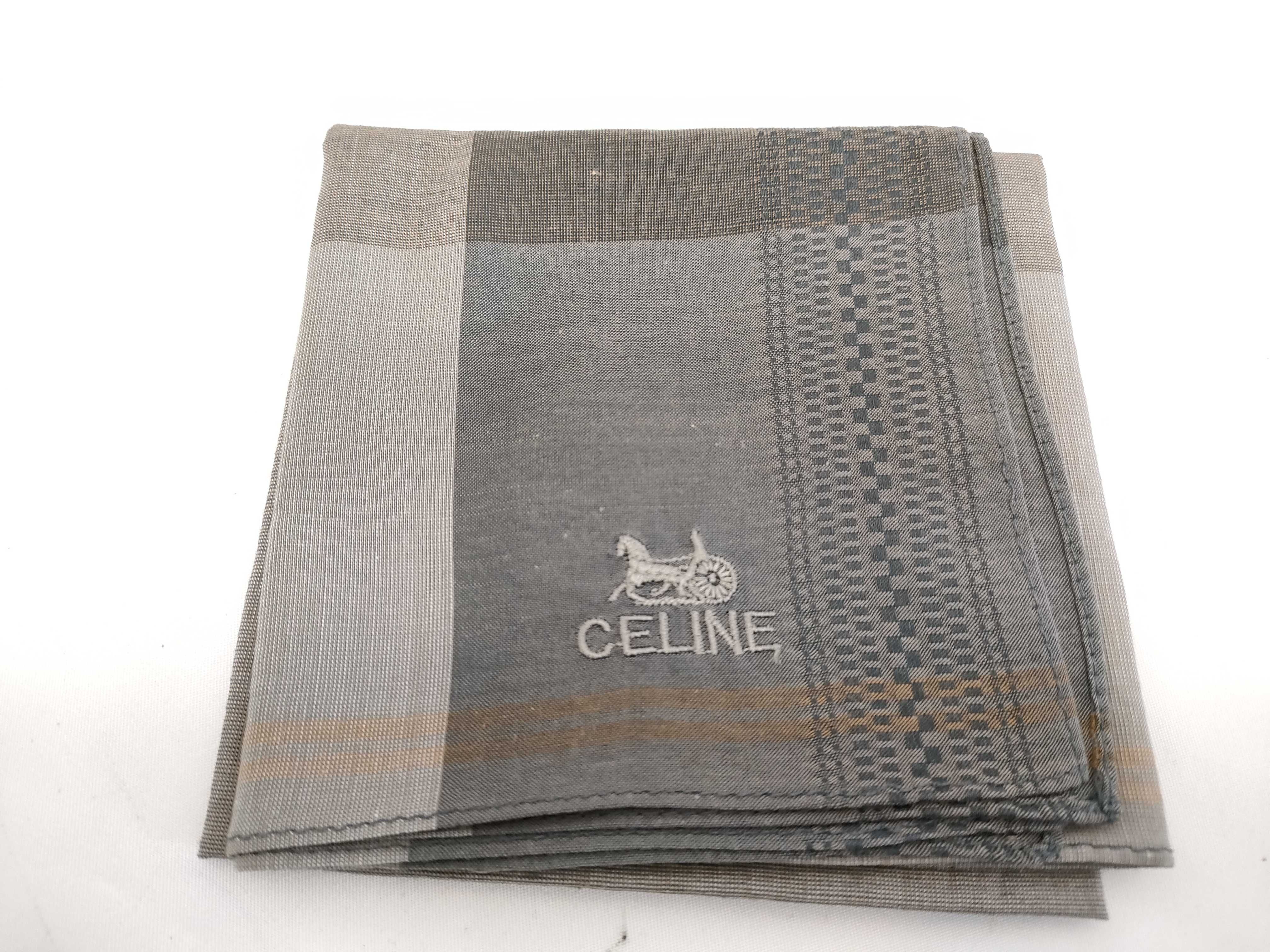 A Lot of 15 Designer Handkerchiefs including Celine, Burberry, and Christian Dior