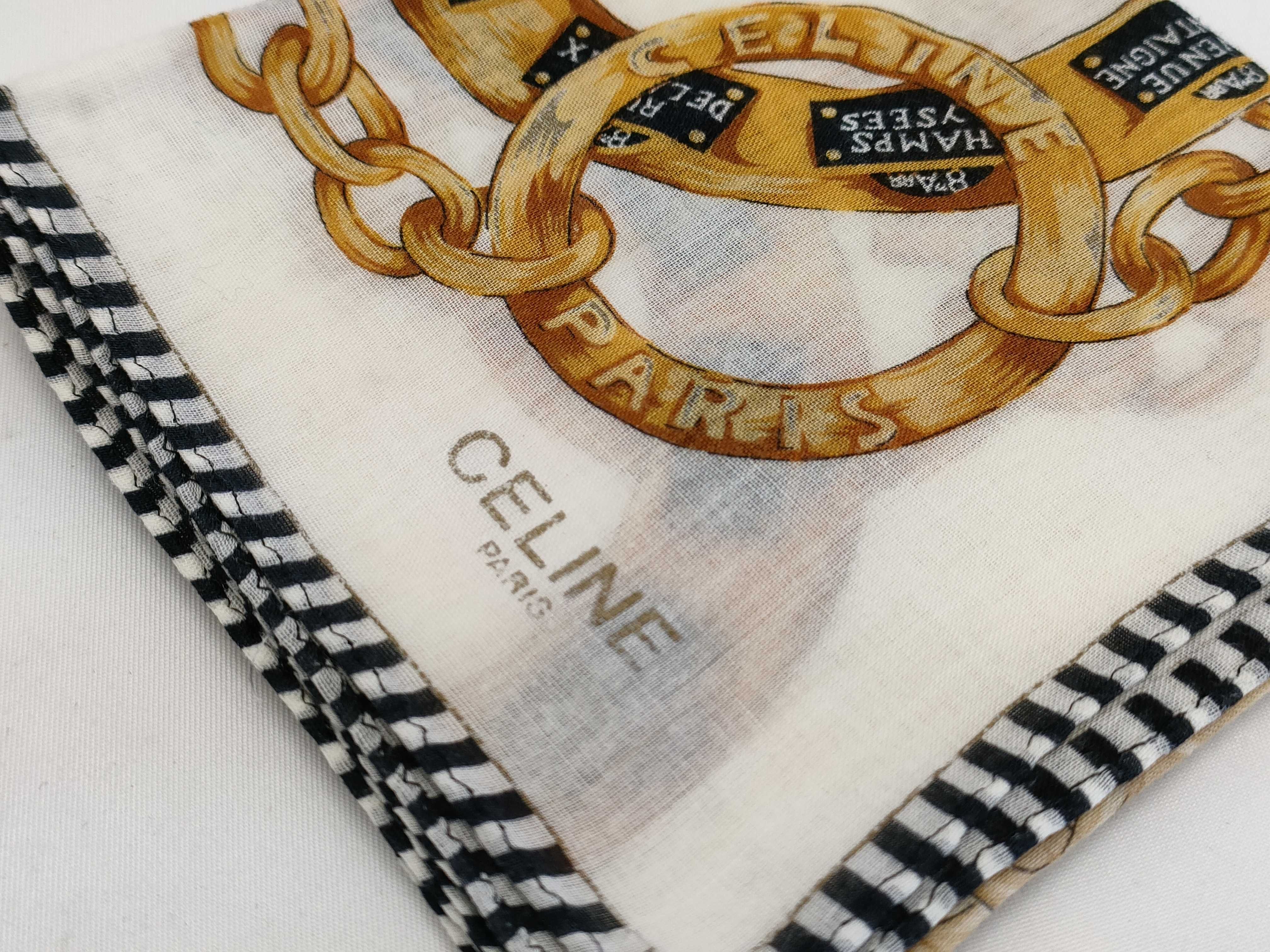 A Lot of 15 Designer Handkerchiefs including Celine, Burberry, and Christian Dior