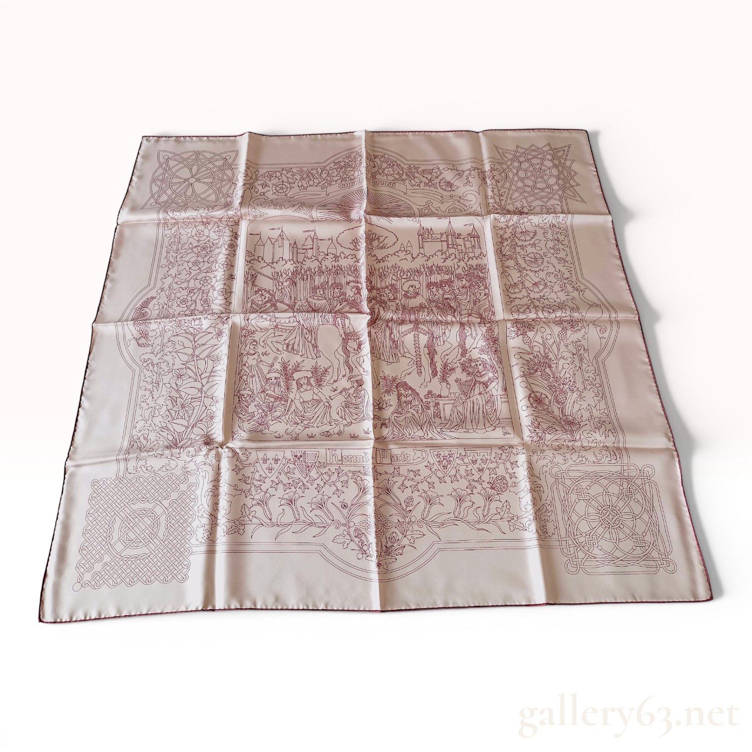 Hermes Cavale de Mai Silk Twill Scarf