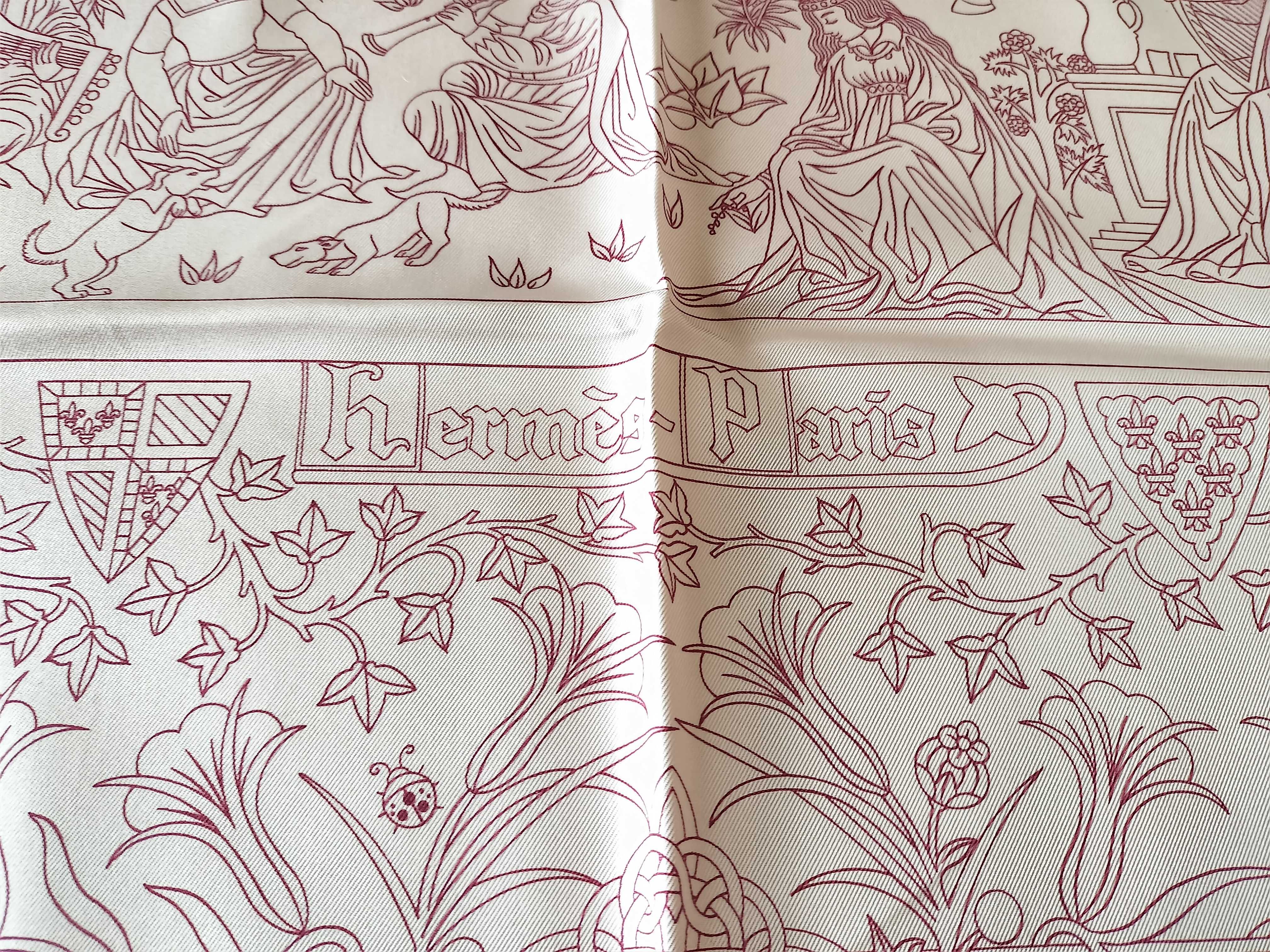 Hermes Cavale de Mai Silk Twill Scarf