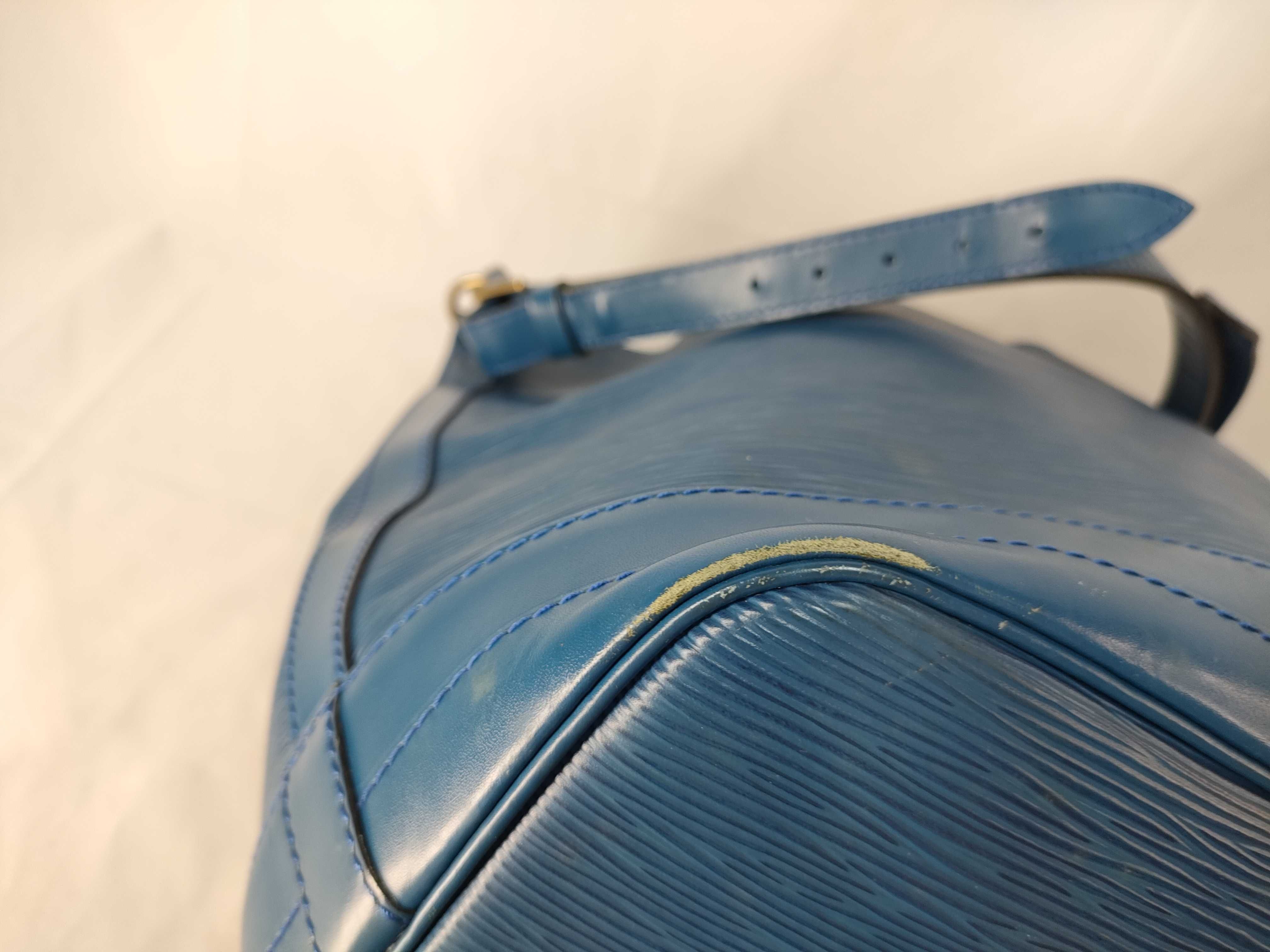 Louis Vuitton Toledo Blue Epi Leather Noe GM Bucket Bag