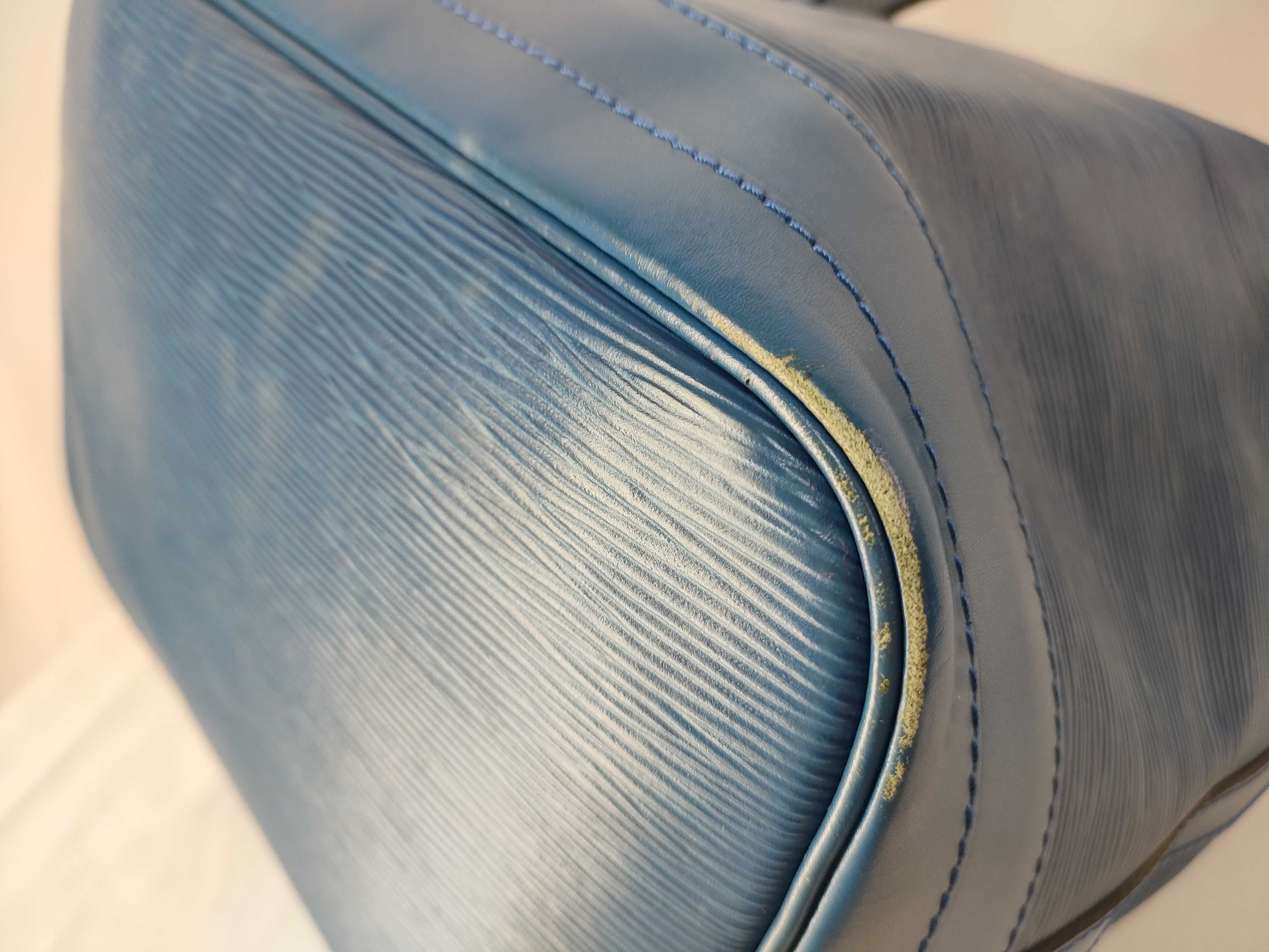 Louis Vuitton Toledo Blue Epi Leather Noe GM Bucket Bag